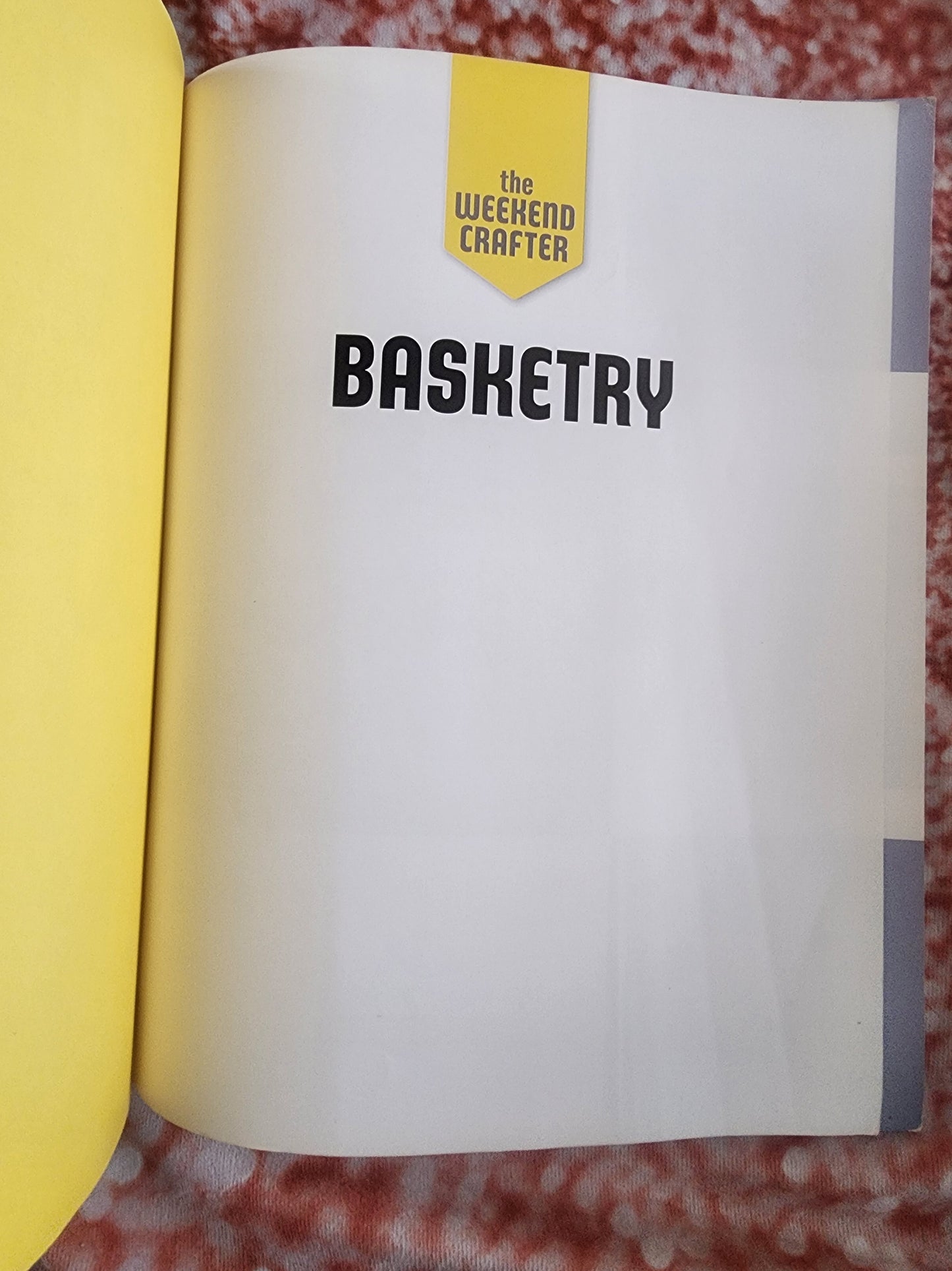 "Basketry: 17 Great Weekend Projects" by BJ Crawford. It is a crafting book