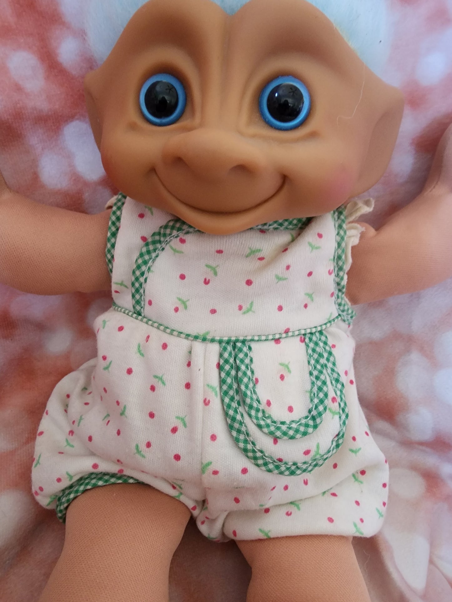 Treasure Troll Soft Body DOLL Blue Hair 12" by Ace Novelty