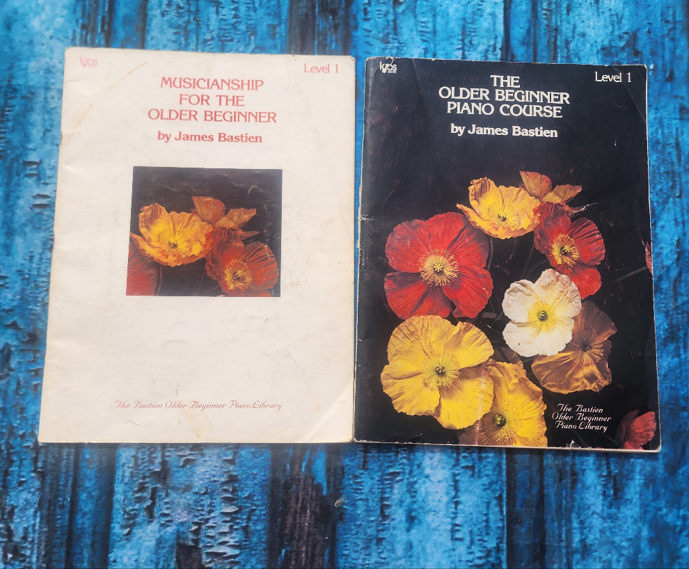 2 Books Musicianship & The Older Beginner Piano Course by James Bastien  (Level 1)