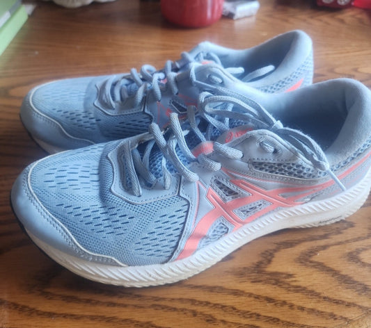 Asics Gel-Contend 7 light blueish periwinkle & Pink Salt Running Shoes Women's 9.