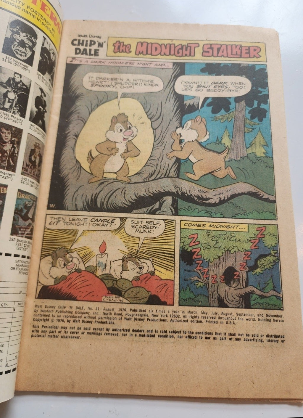 VTG Walt Disney Chip 'N' Dale #41 (1976) Gold Key Donald Duck