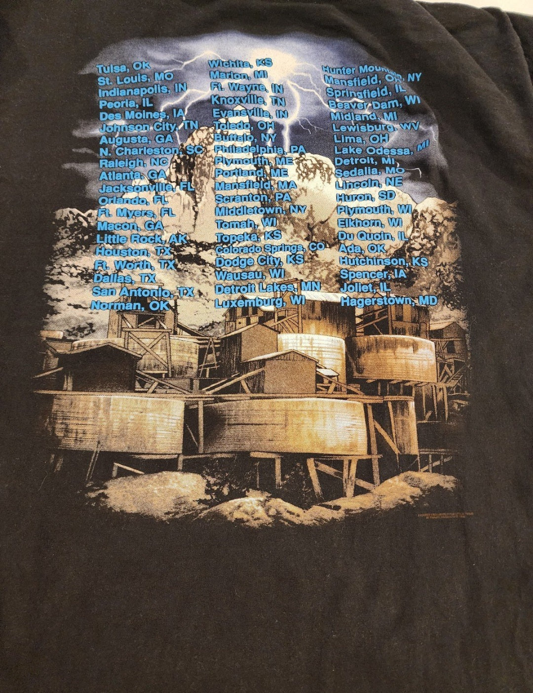 VTG Tennessee River Gold LITTLE TEXAS Band Concert Mens Dbl sided T Shirt Sz L