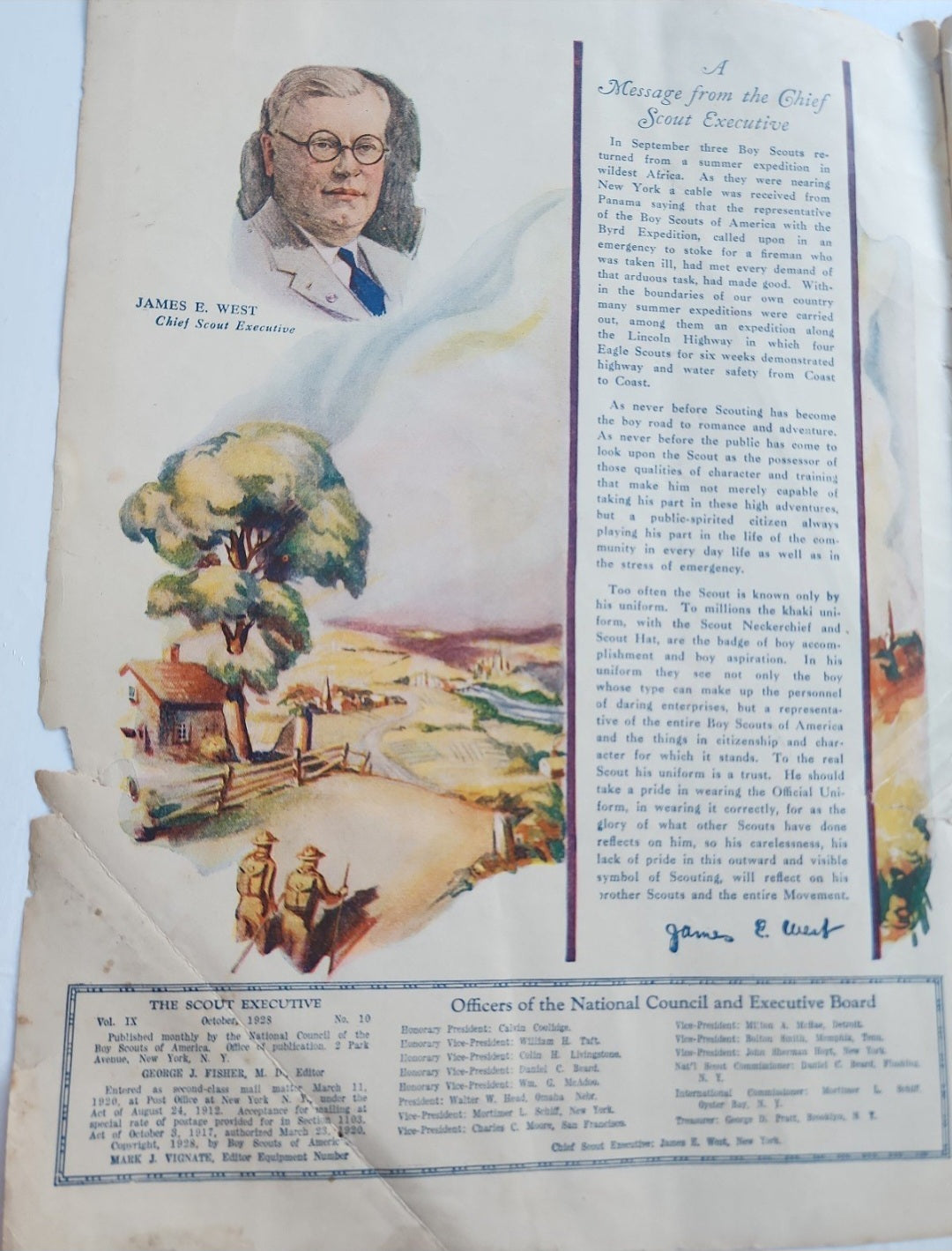 1928-29 THE Boy SCOUT EXECUTIVE EQUIPMENT NUMBER,