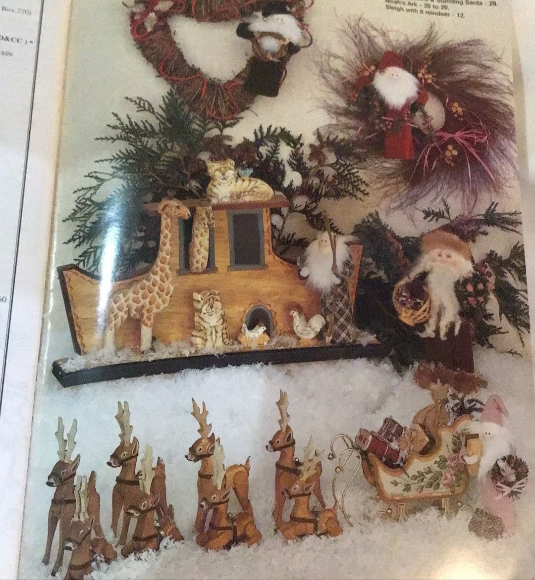 Easil’s Heirloom Santas & Noahs Ark Too 14 Acrylic Projects & a dozen Christmas ornaments