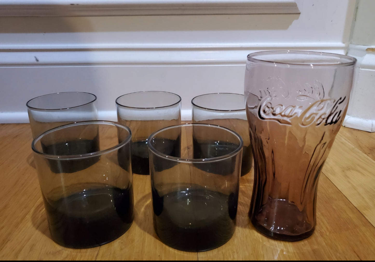 4 Smoky Short Cocktail Glasses