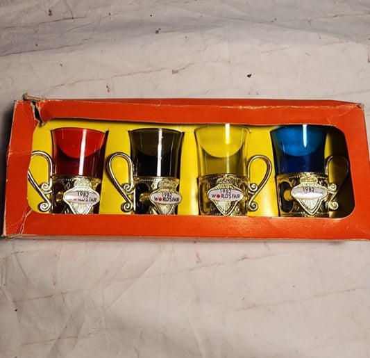 1982 World's Fair Plastic Shot Glasses from Knoxville Tennessee