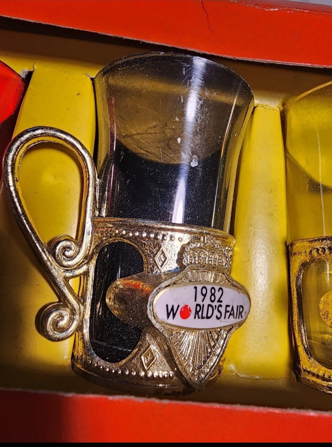 1982 World's Fair Plastic Shot Glasses from Knoxville Tennessee