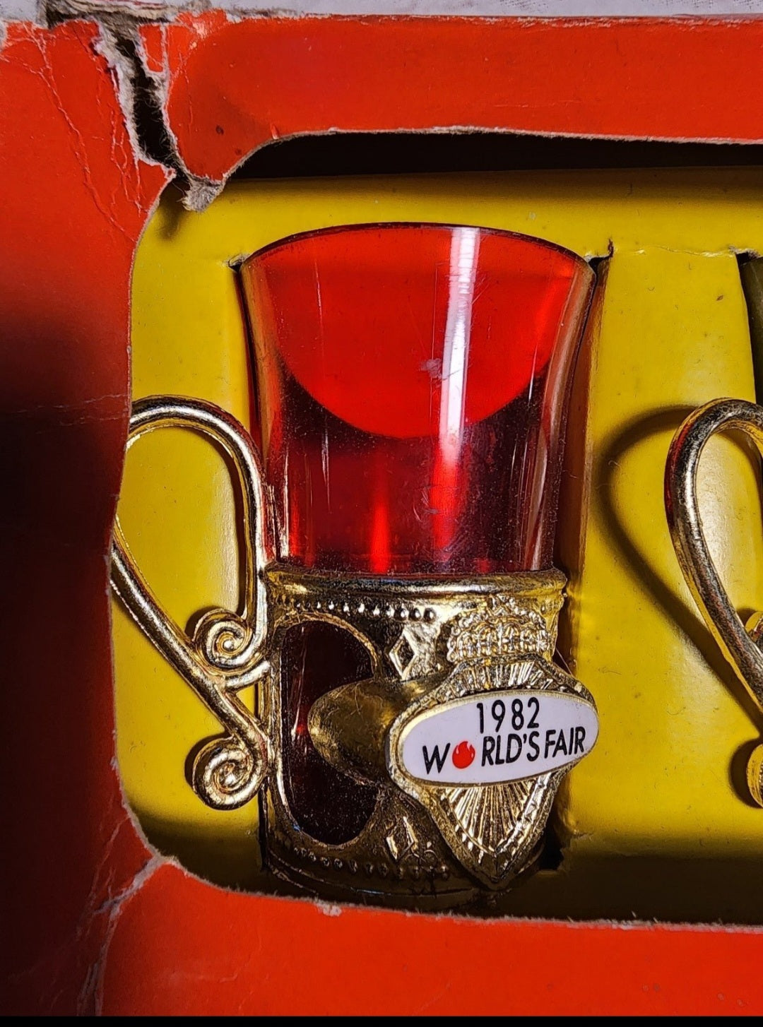 1982 World's Fair Plastic Shot Glasses from Knoxville Tennessee