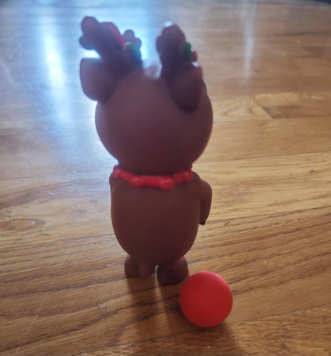 Hog Wild Holiday Reindeer Popper Christmas Toys Stocking Stuffer & 3 balls