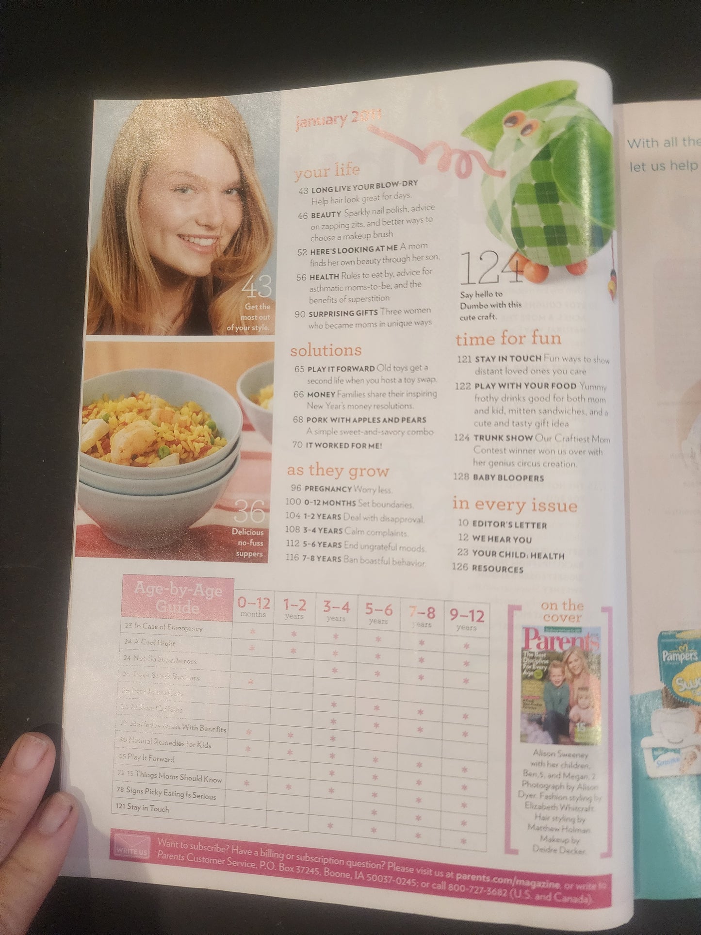 Parents Jan. 2011 featuring Allison Sweeny of Biggest Loser