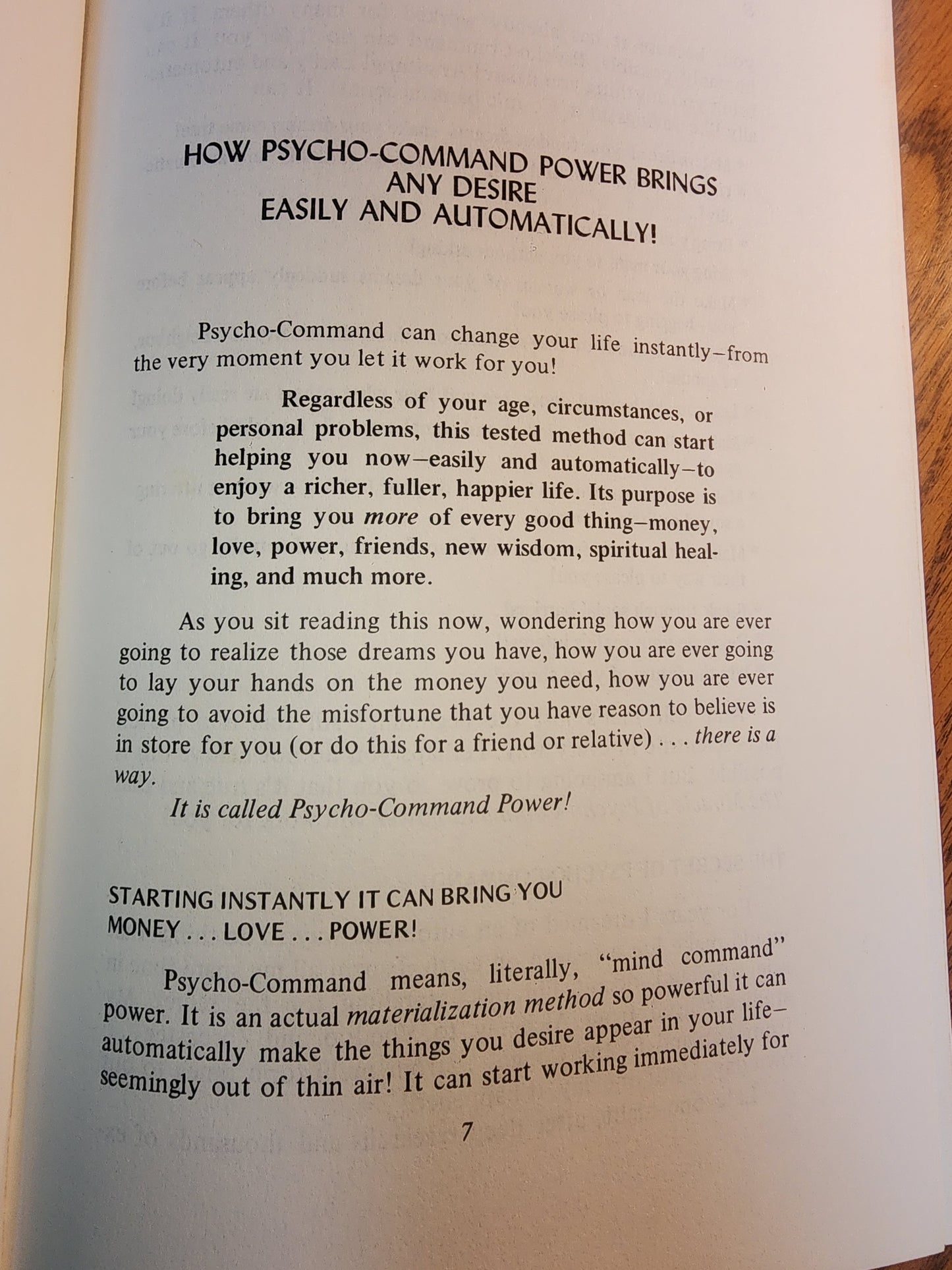 The Miracle of Psycho-command Power: The New Way to Riches, Love, and Happiness