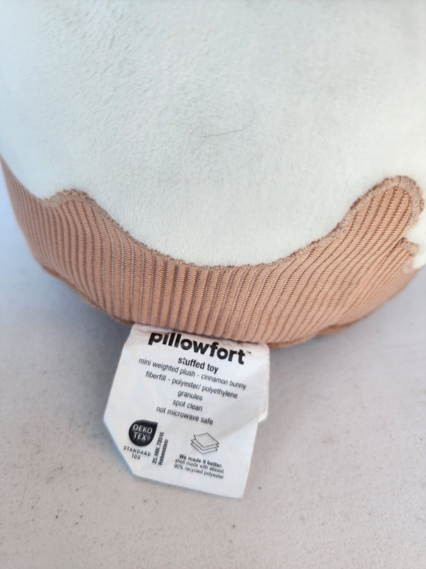 CinnaBunny Kids' Holiday Mini Weighted Plush Throw Pillow Lt. Brown - Pillowfort