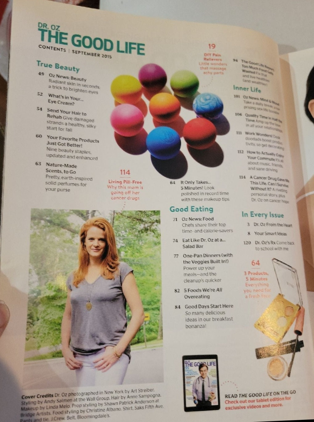 Dr. OZ The Good Life Magazines Sept. 2014, 2015 flat belly plan