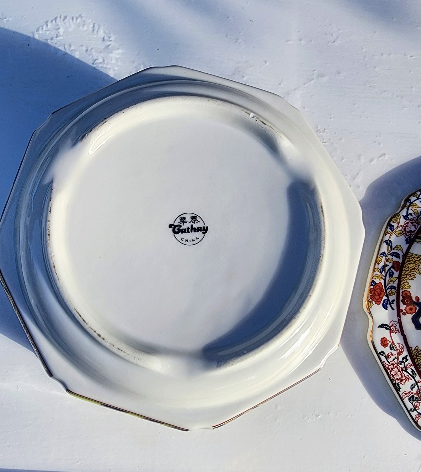 8" Asian Tatung Imari Cathay Octagon Covered Casserole Serving Bowl China