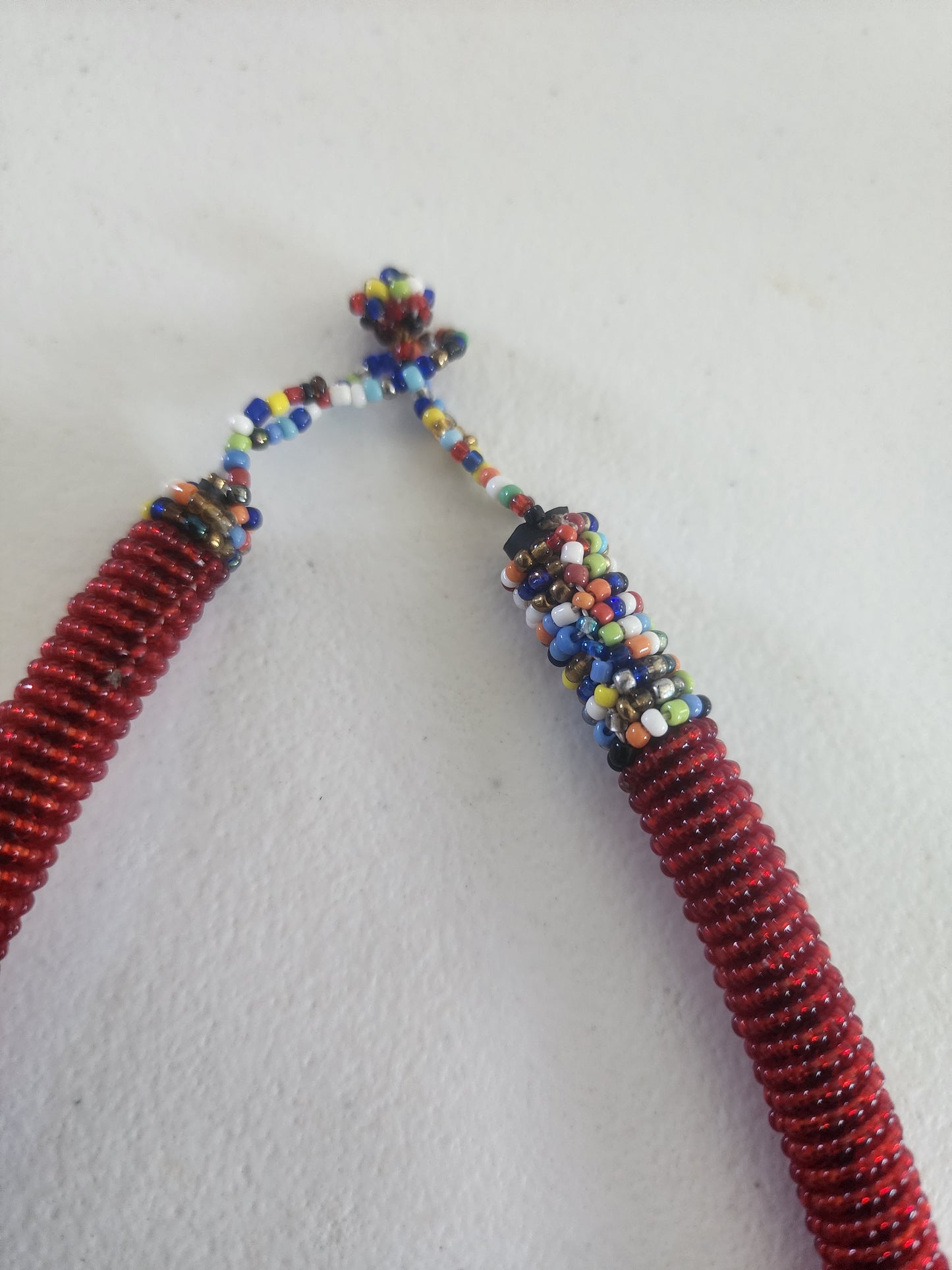 African Maasai short Rope seeded Necklace 21"