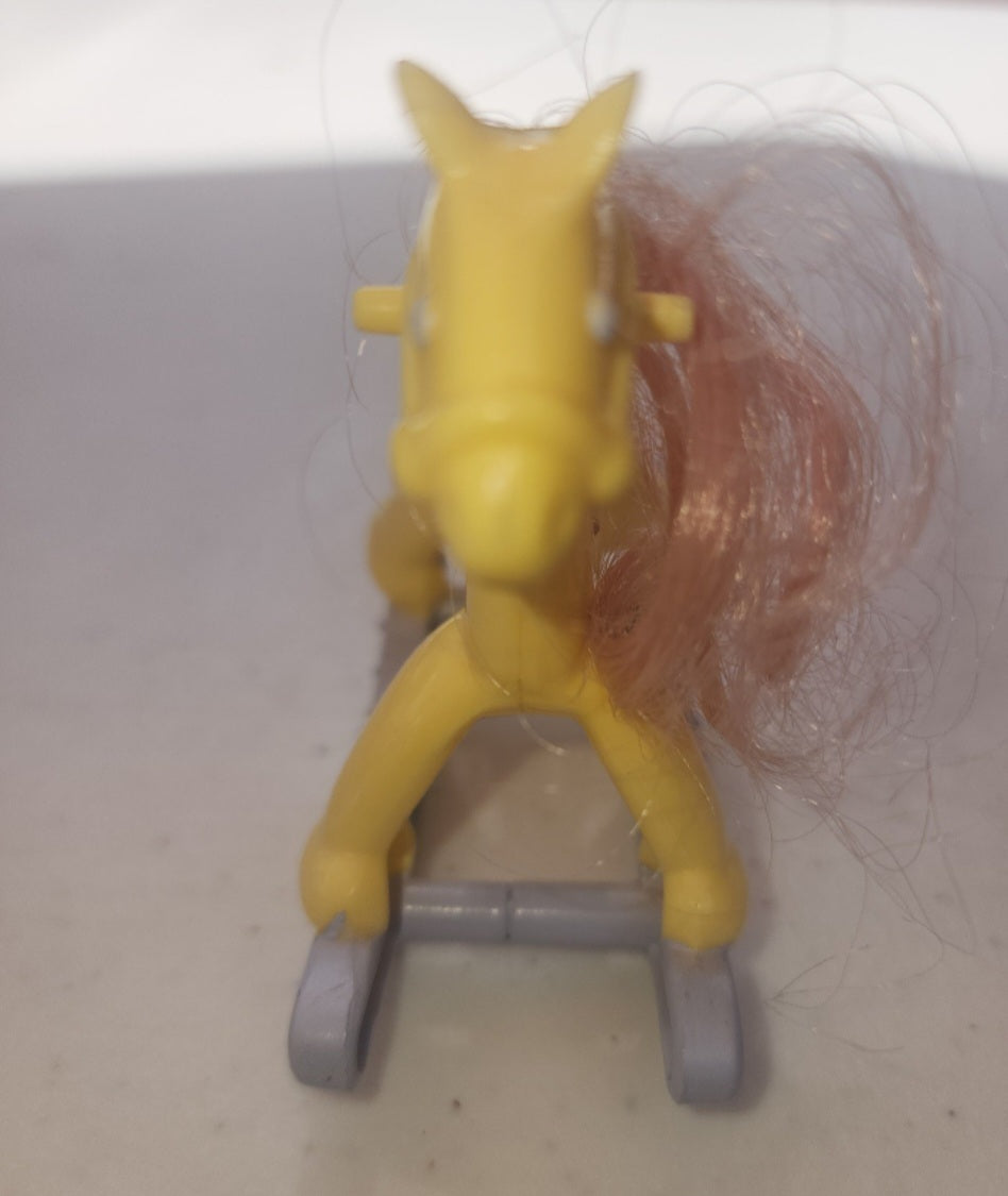 Barbie Happy Family Playset Toy Rocking Horse Yellow Purple Grandma Neighborhood