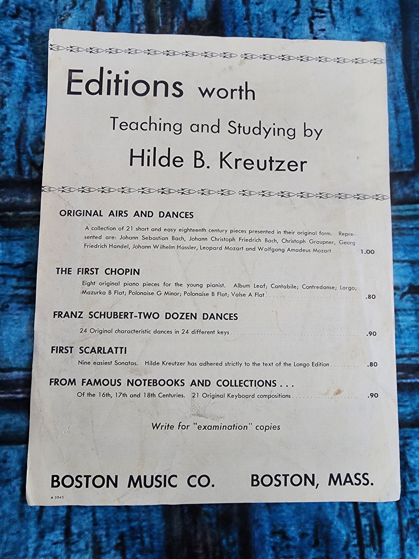 Alhambra piano solo book by Morris H. Stern 1968