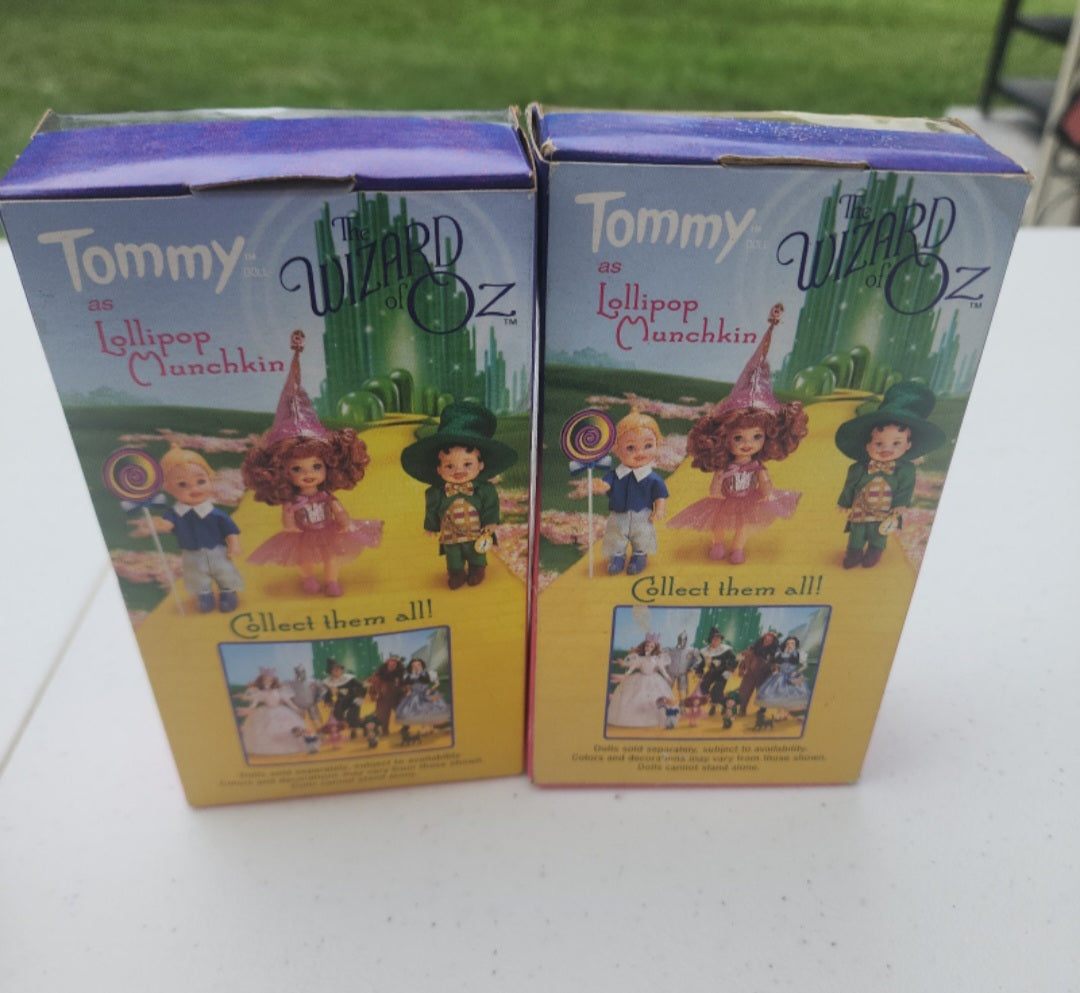 2 Wizard of Oz Tommy as Lollipop Munchkin - Collector Edition - NIB