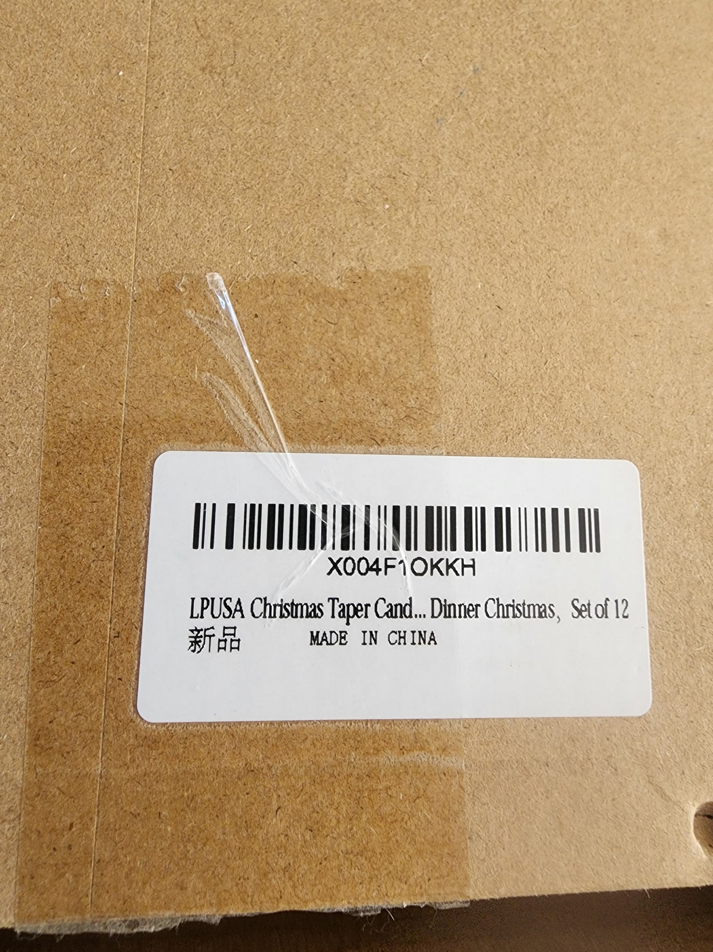 New 12 Christmas 12" taper Candles 6 Red & 6 Green with snowmen. Santa's, Christmas Trees & peppermint.