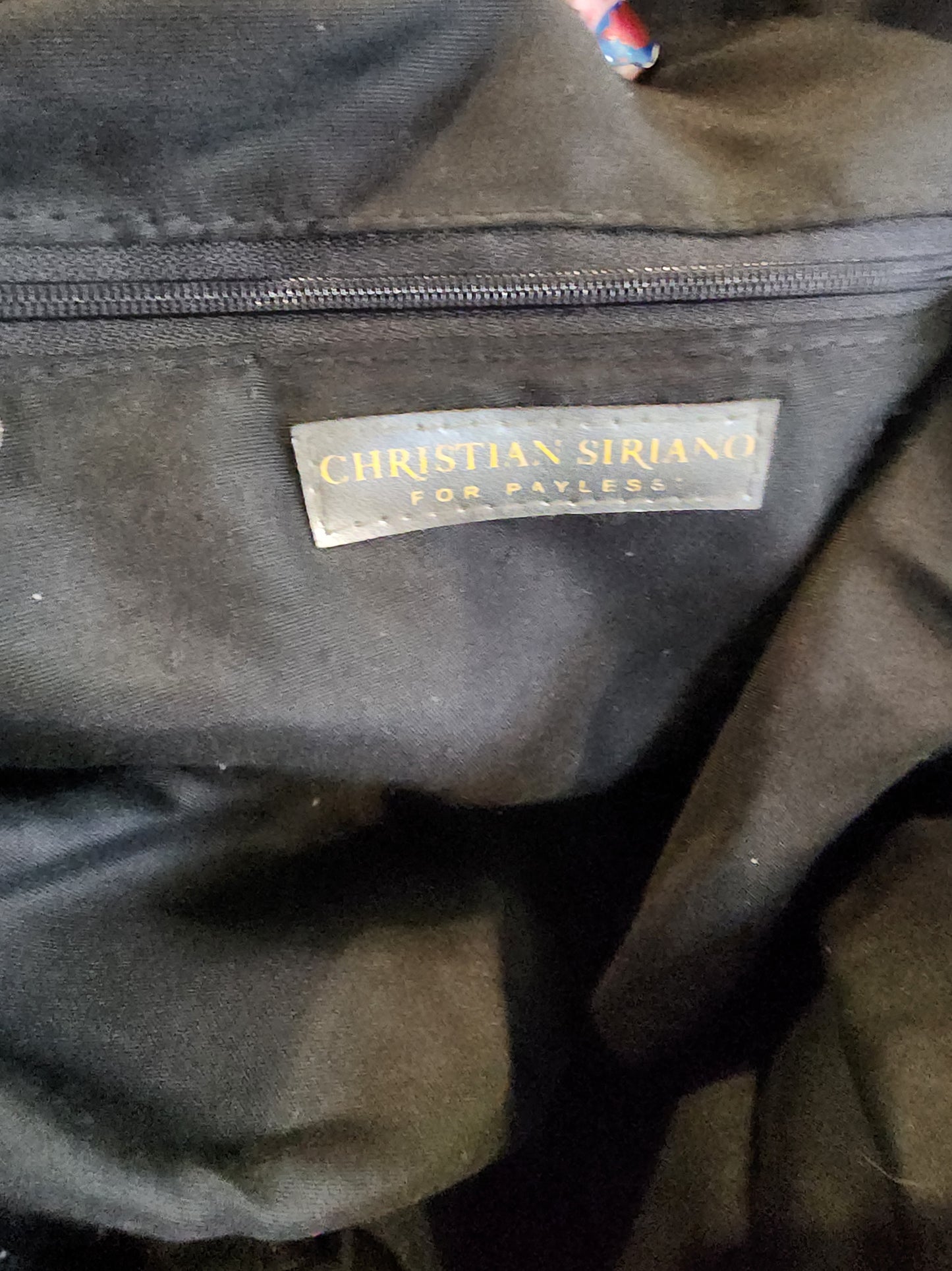 Christian Siriano black Handbag suede and faux leather