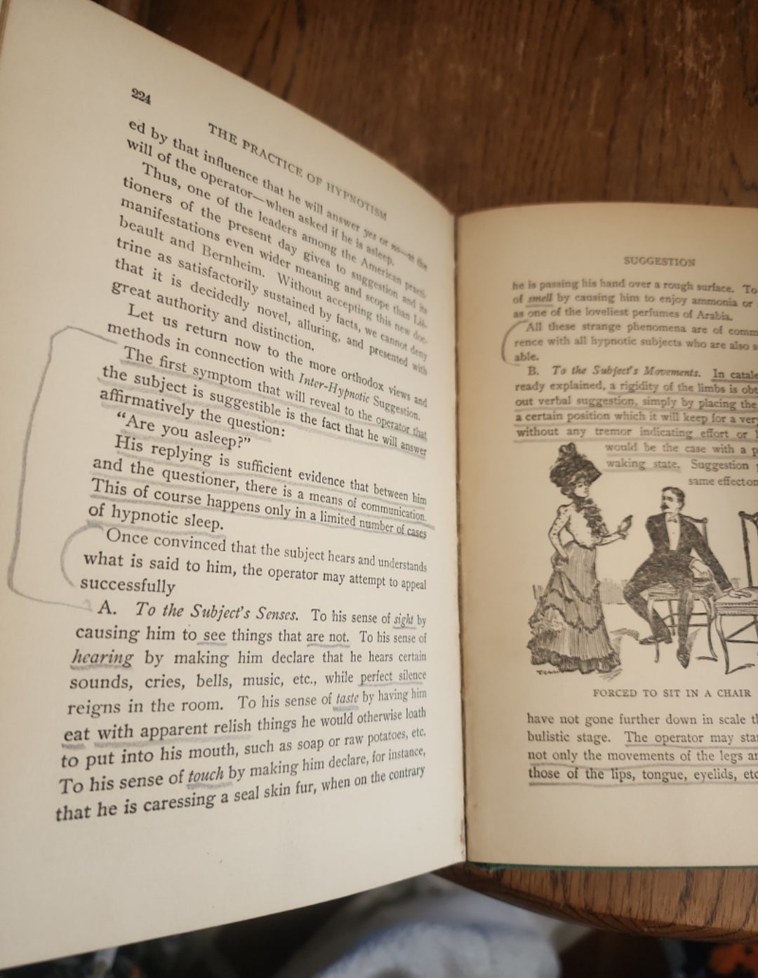 Antique 1901 Practical Hypnotism Hardcover Book - Occult & Mesmerism
