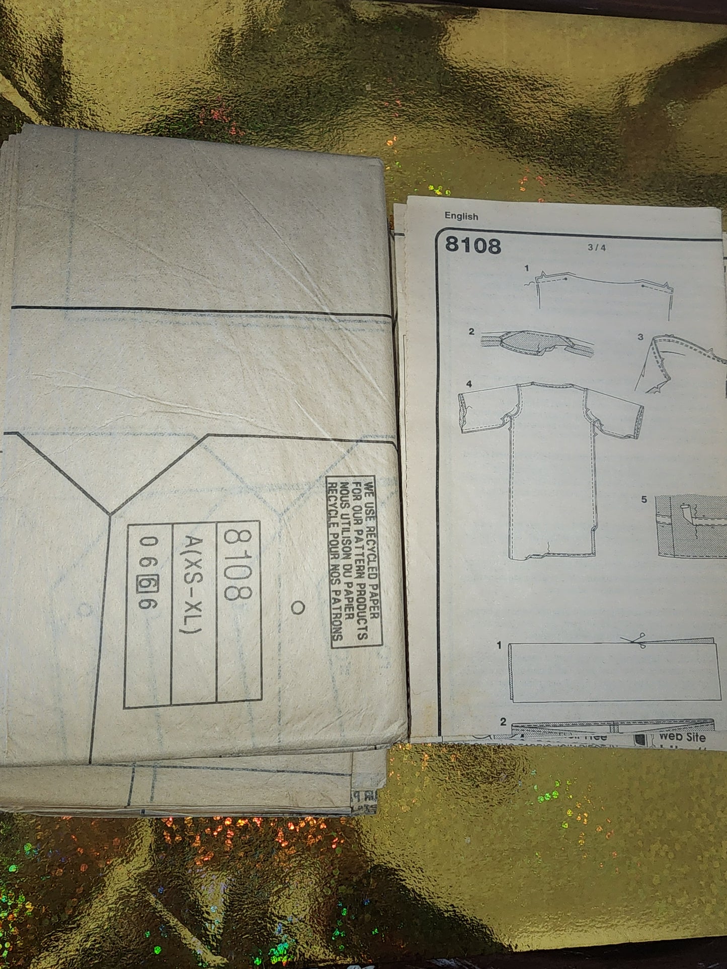 Simplicity 8108 Bible Characters Andrea Schewe Costume PATTERN Uncut XS-S-M-L-XL. Envelope has some wear.