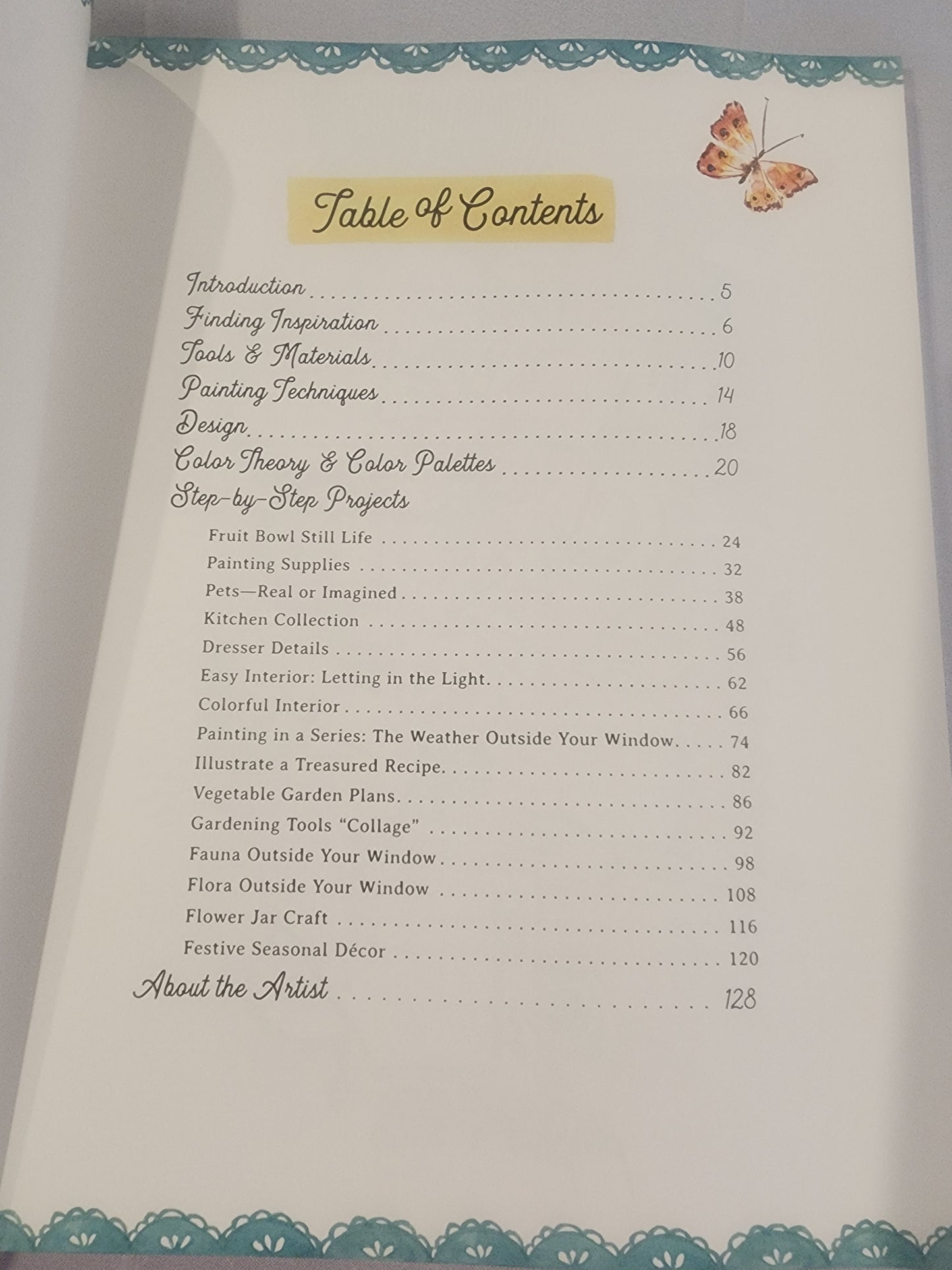 Watercolor Painting at Home: Easy-to-follow Painting Projects Inspired by the Comforts of Home and the Colors of the Garden.  Transform your art into Heirloom gifts.
Book by Bley Hack, like new