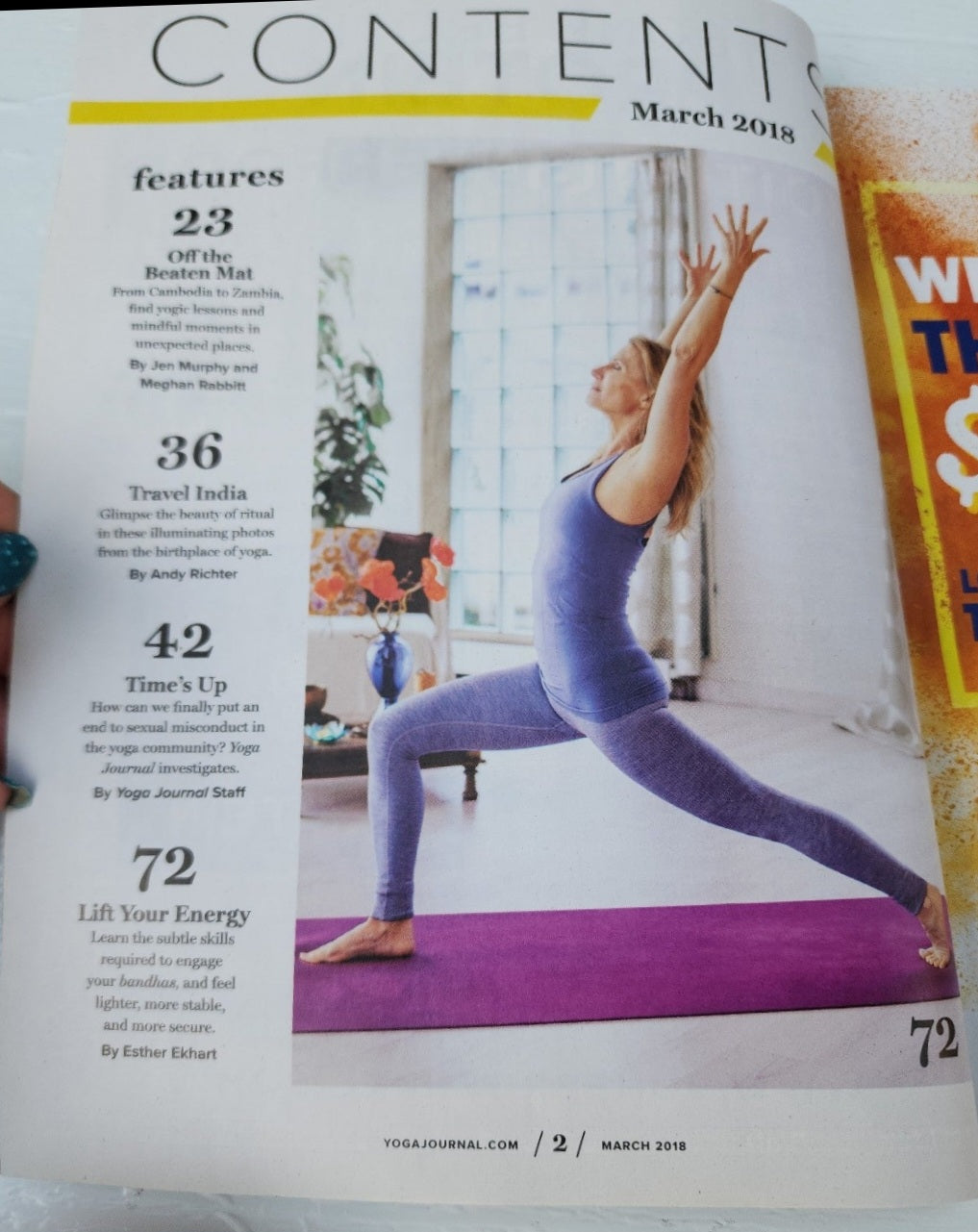 Yoga Journal March 2018 The Healing Power of Yogpa