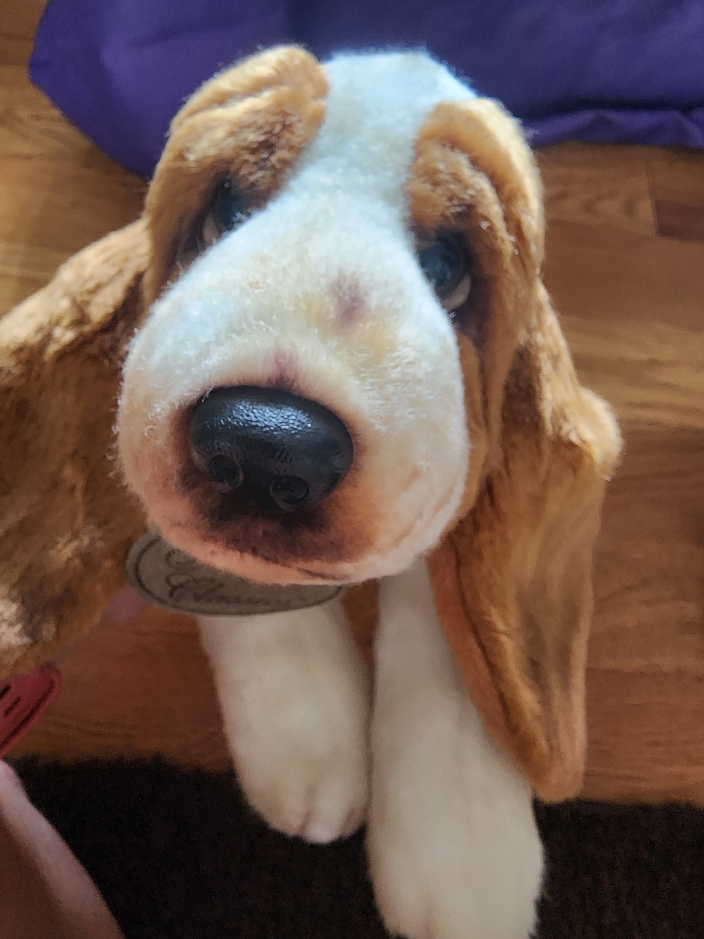 Russ Berrie Yomiko Classic Dog Plush Basset Hound Stuffed Animal Realistic 16"