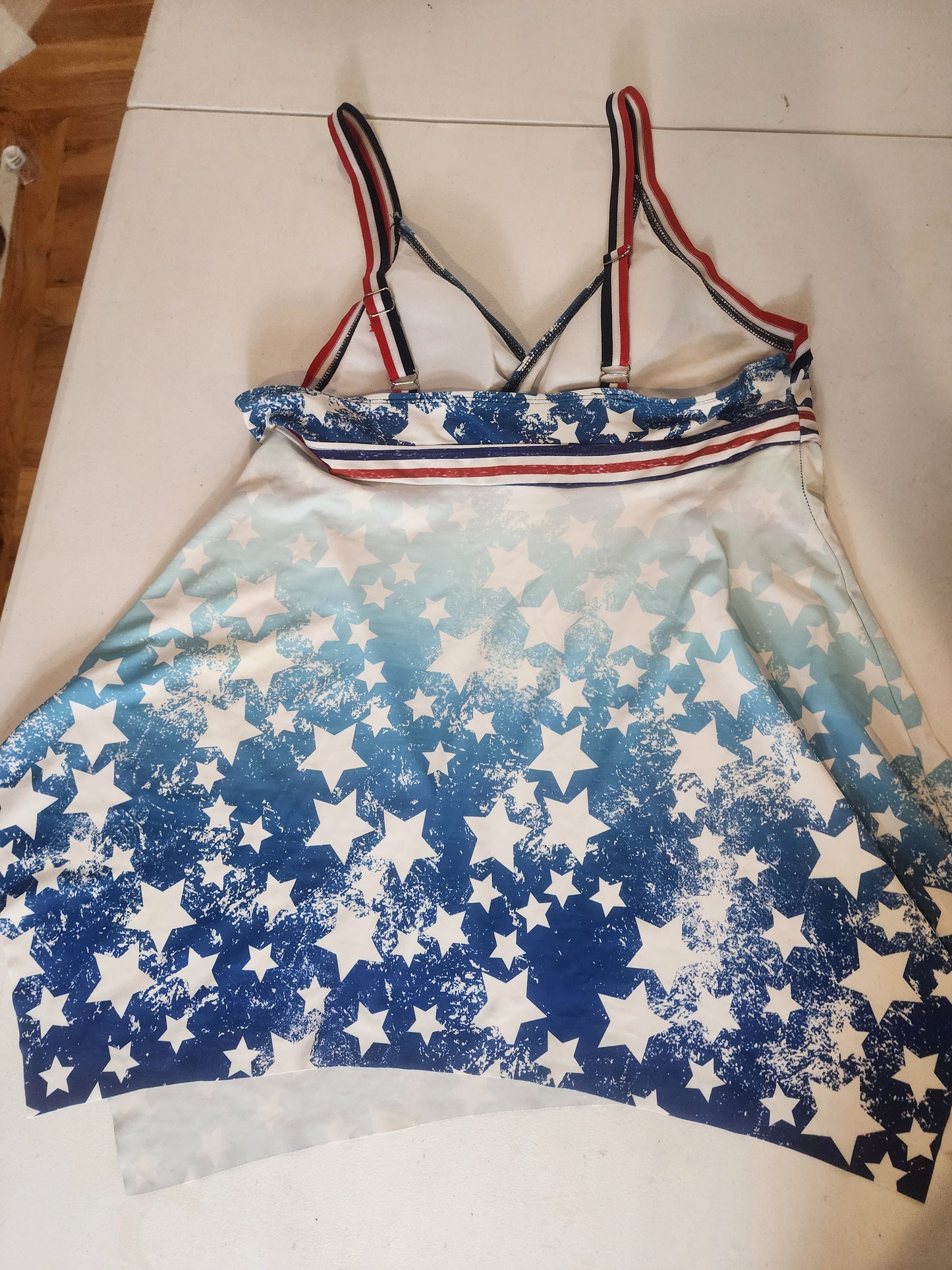 Women's Two-piece tankini Patriotic swimsuit XL 16