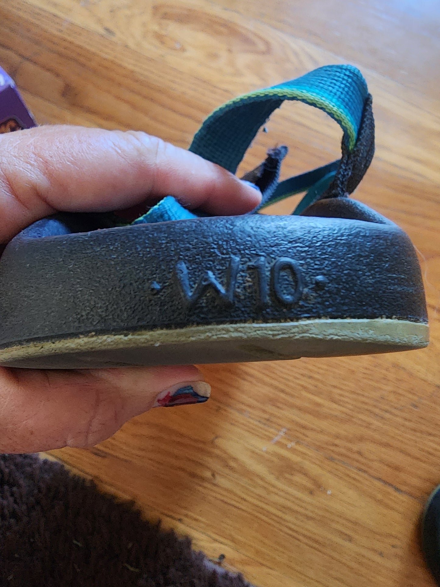 Women's Chaco ZX/2 Yampa River sandals in blue and green, size 10