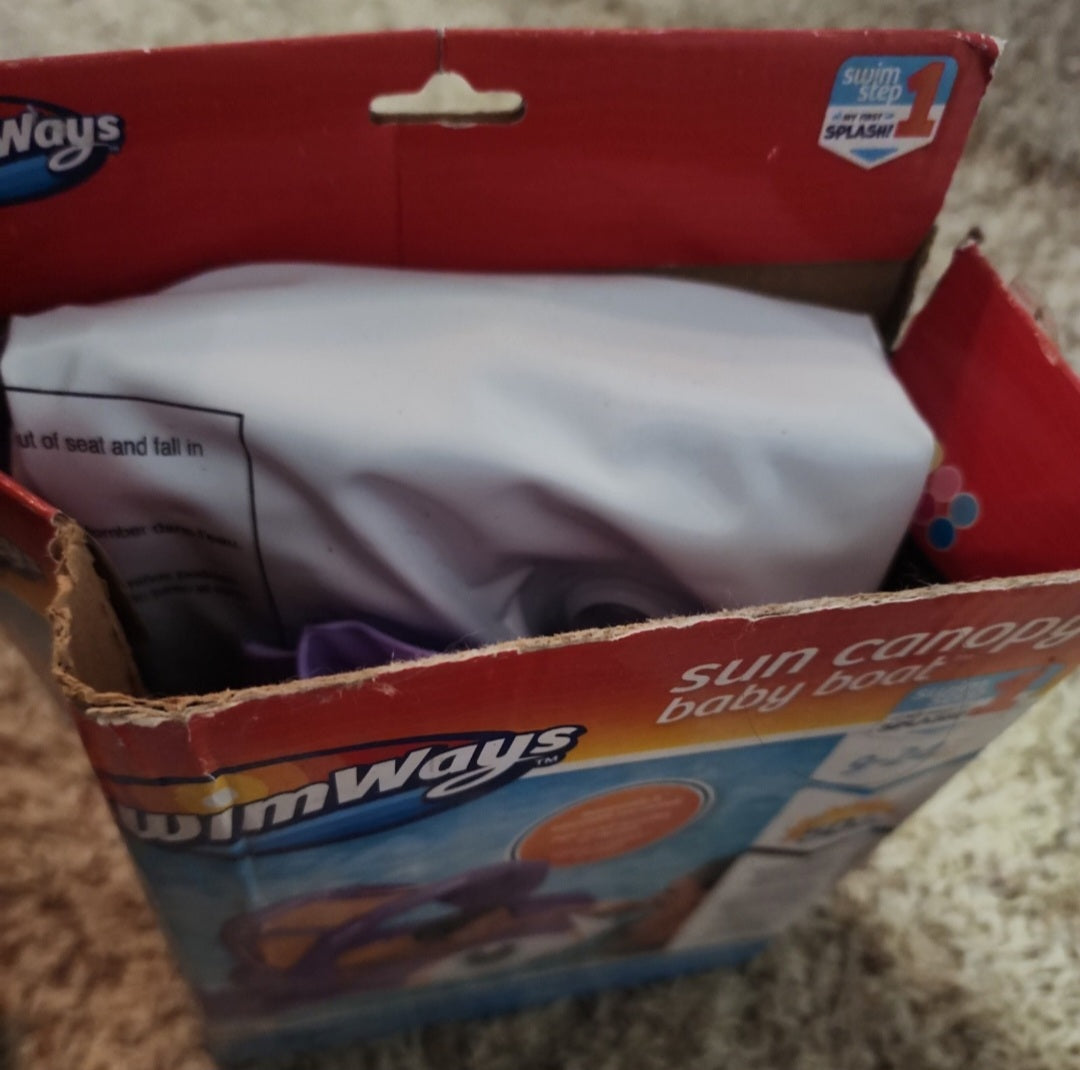 Sun Canopy Baby Boat Float - penguin