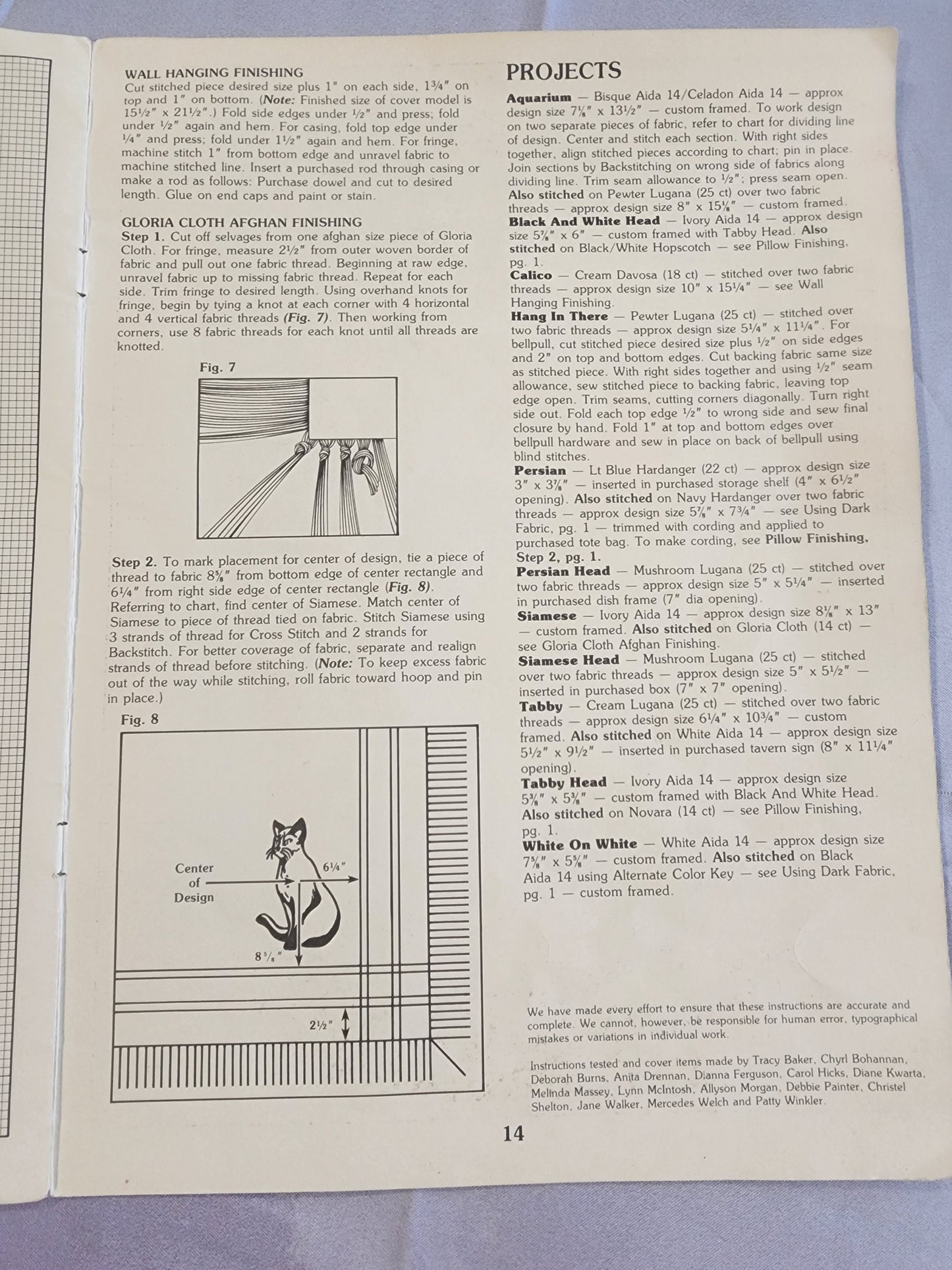 Leisure Arts Just Purrfect Designed by Mary Ellen cat cross stitch book 1986