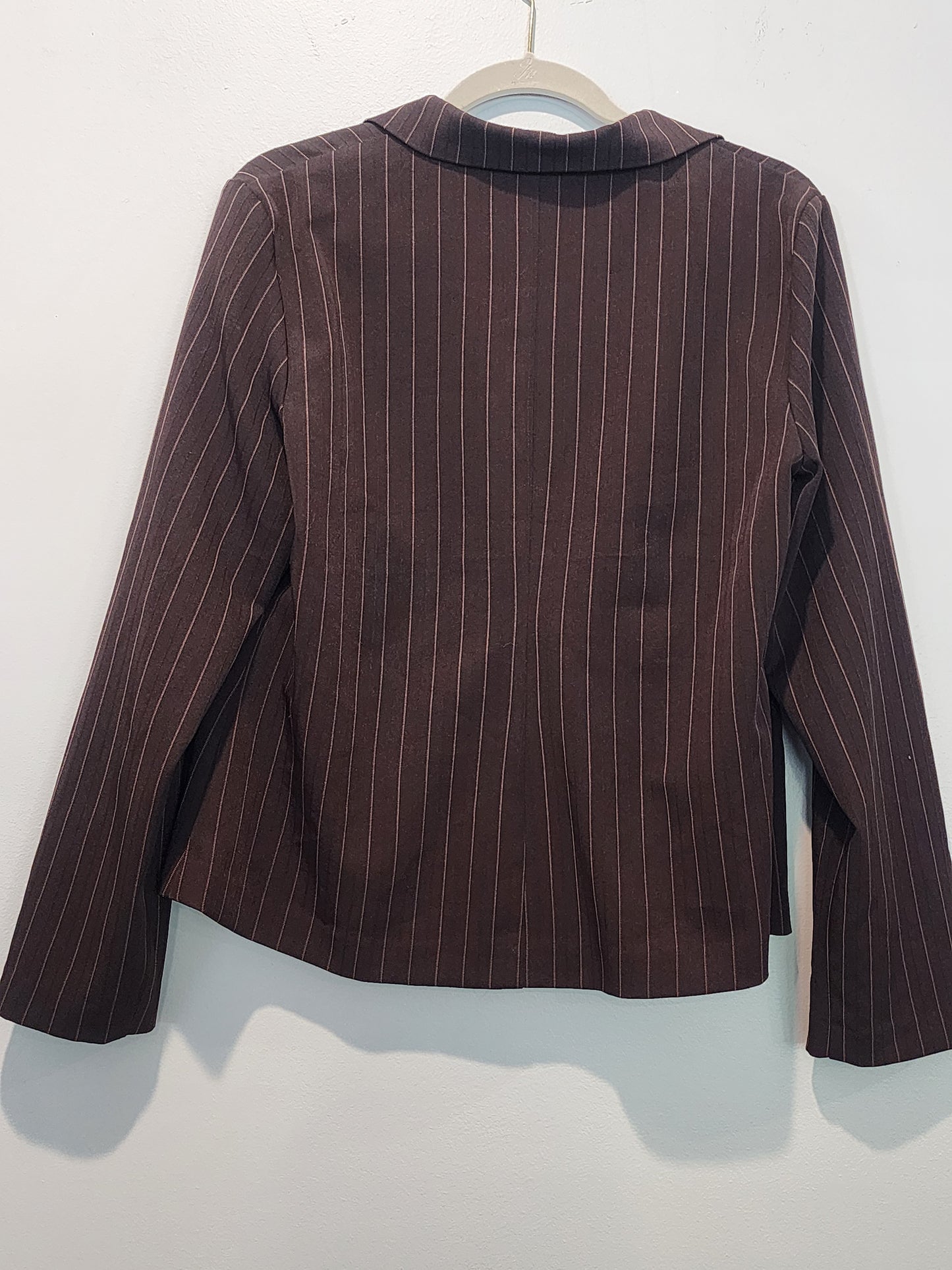 Women's Cato Brown Pinstripe Jacket size 14