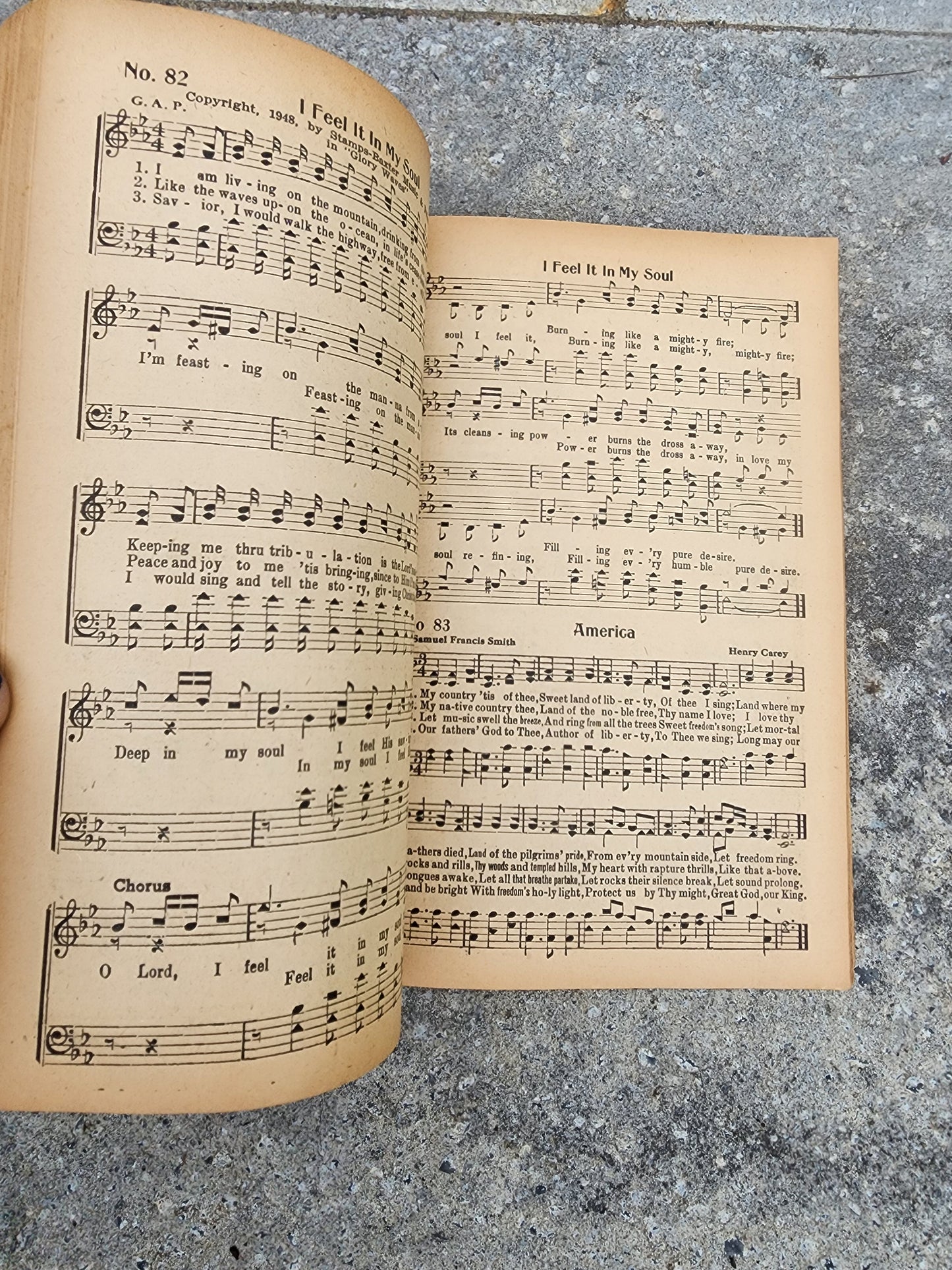 Vintage 1948 "Glory Waves" Hymnal Songbook – Stamps-Baxter