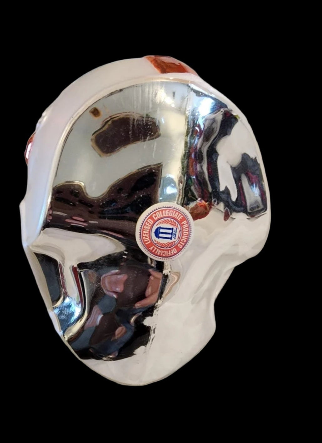 UT University of Tennessee Glass Ornament Helment