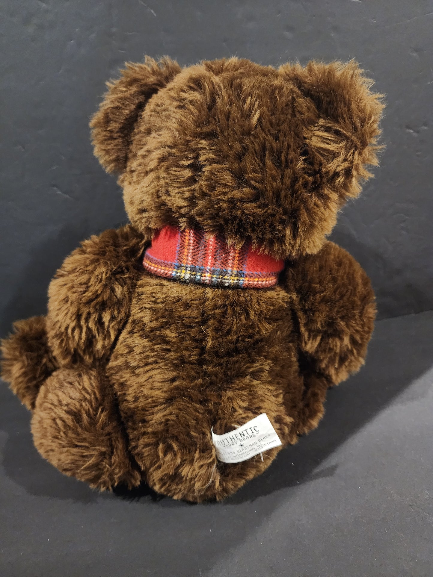 CLIFFORD BERRYMAN BEAR' by Authentic Teddy Bears Dated 2002, Dark Brown/Tan Plush Doll