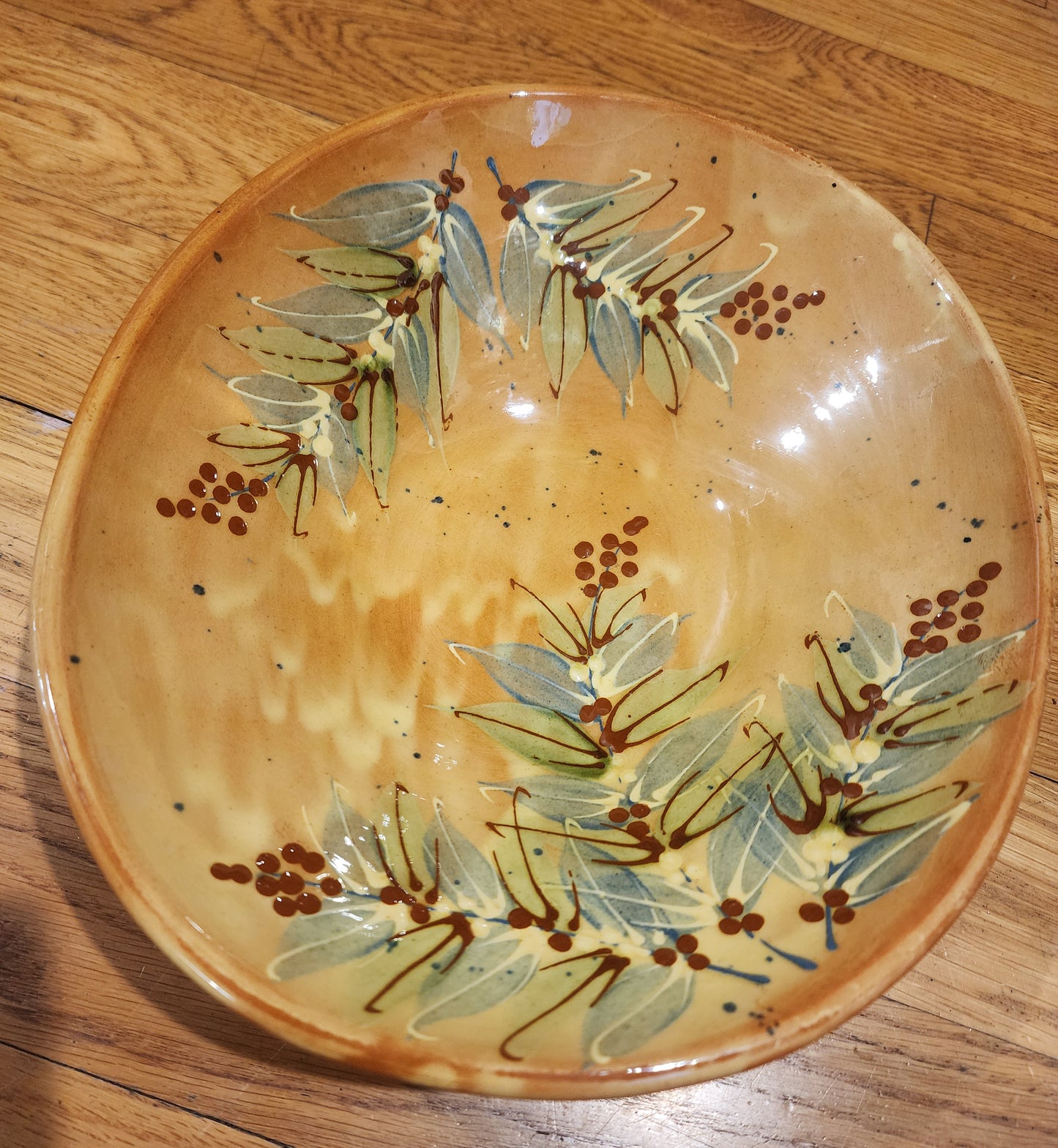 VTG FF GRIFFI Cassis Corsica Terraghja Hand Painted Pottery Deep Bowl France