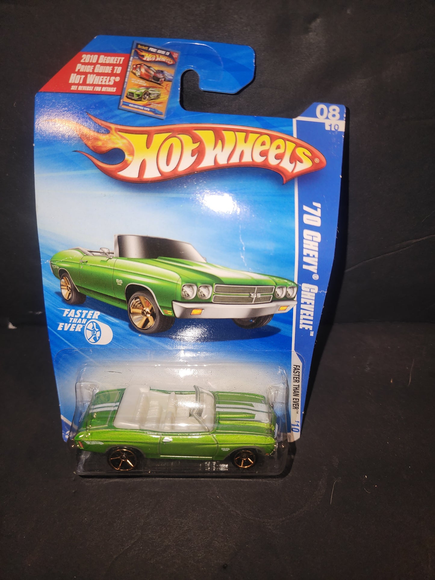 2010 Hot Wheels Faster Than Ever #8/10, '70 Chevy Chevelle, Green, Col. #136/240