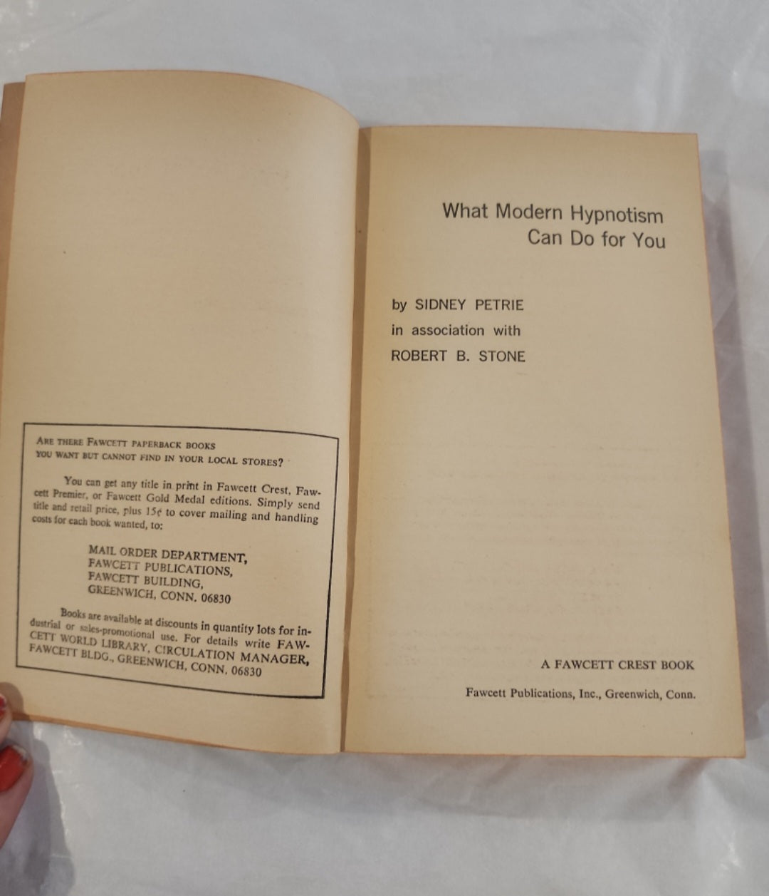 What modern hypnotism can do for you PB Book by Sidney Petrie 1968