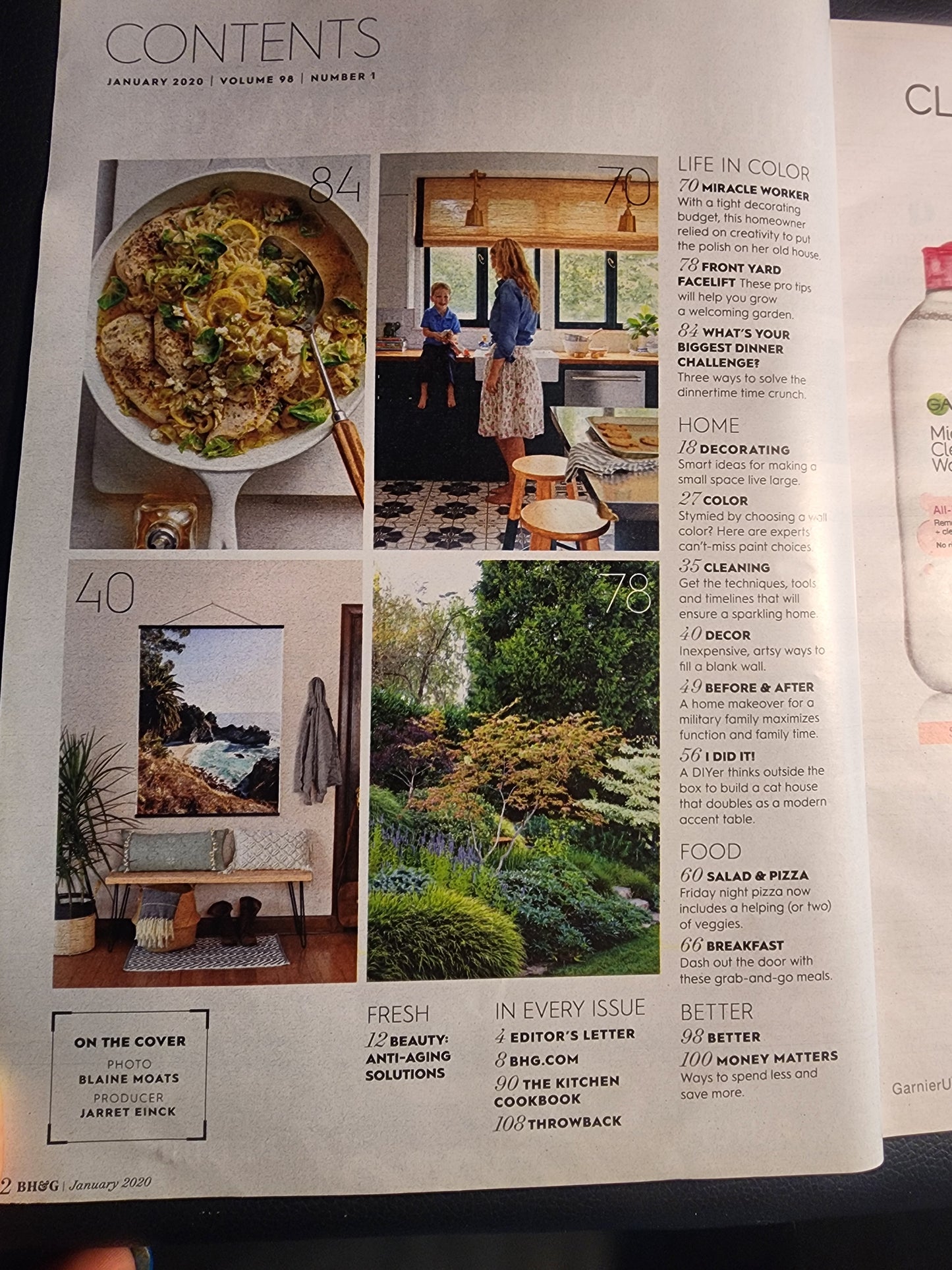 Better Homes Gardens Magazine Jan 2020 Fresh Start Tricky Floor Plans Blank Wall