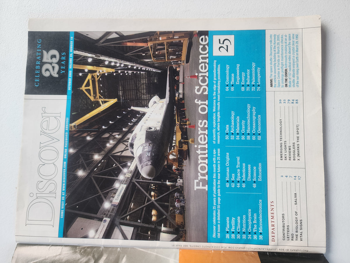 Discover Frontiers of Science October 2005 (Special 25th Anniversary Issue)