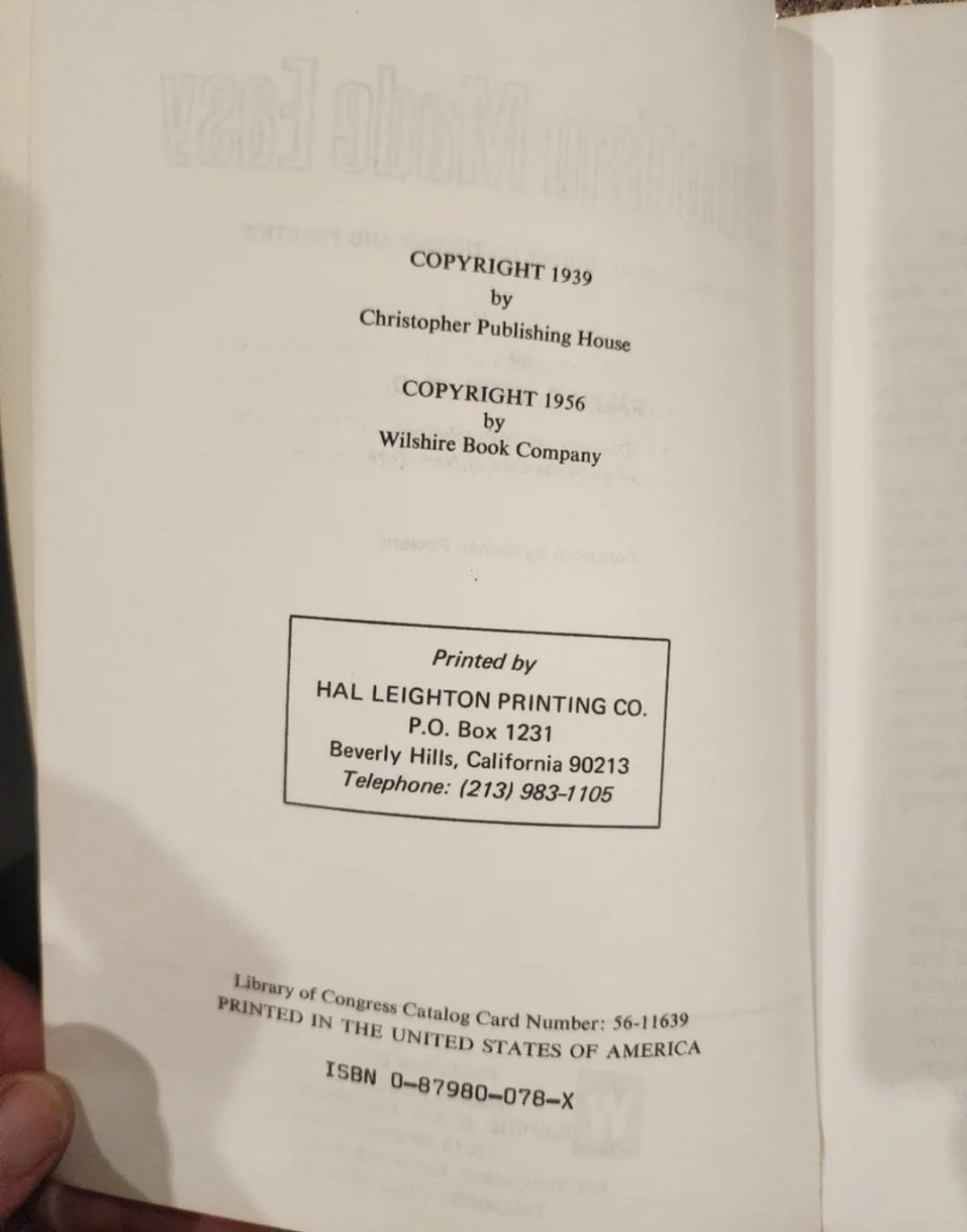 Vintage ɓook Hypnotism Made Easy (Soft cover)
Winn, Ralph