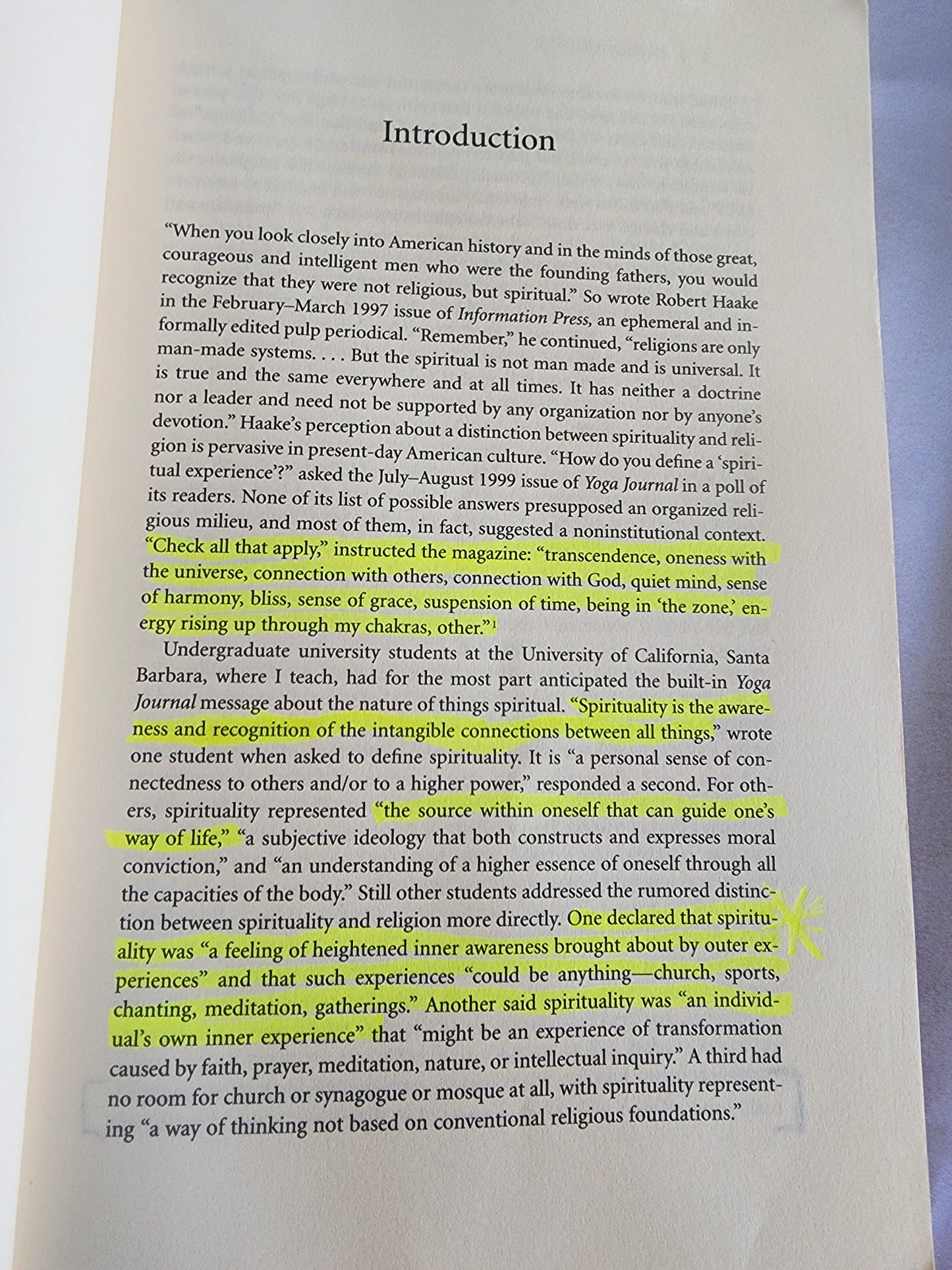 American Spiritualities: A Reader soft cover book by Catherine Albanese