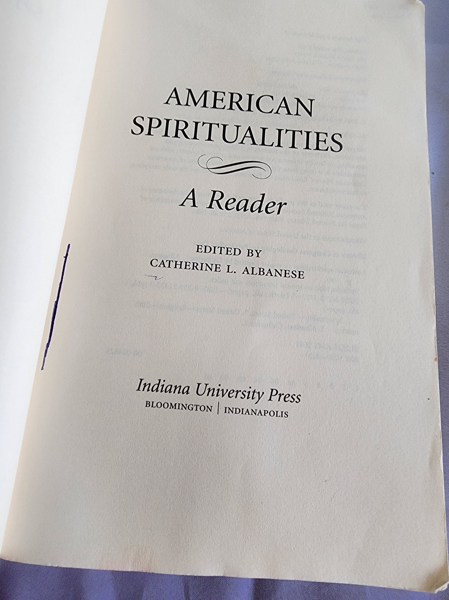 American Spiritualities: A Reader soft cover book by Catherine Albanese