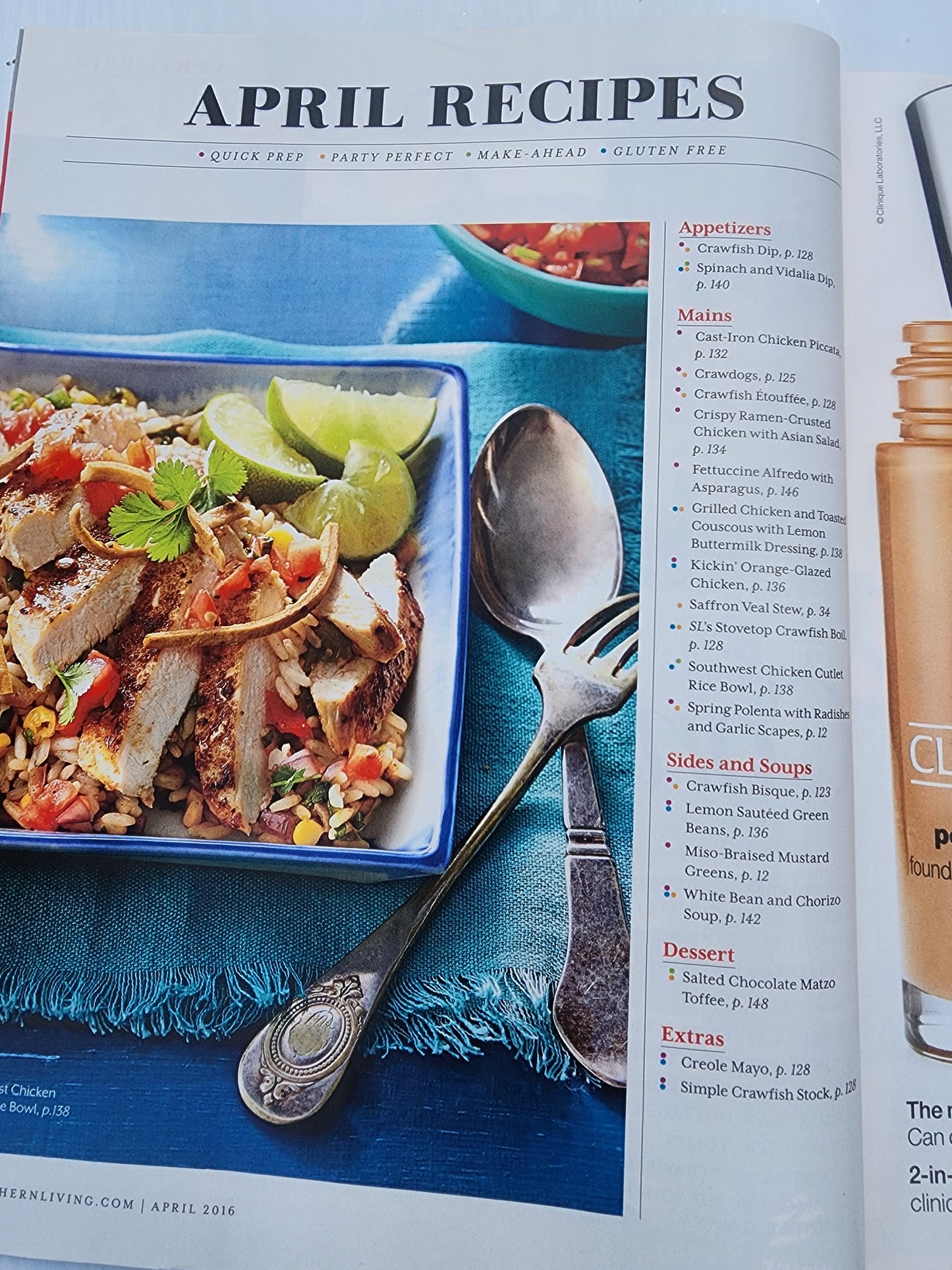 Southern Living April 2016 - Colorful Spring Makeovers, Container Gardens crawfi