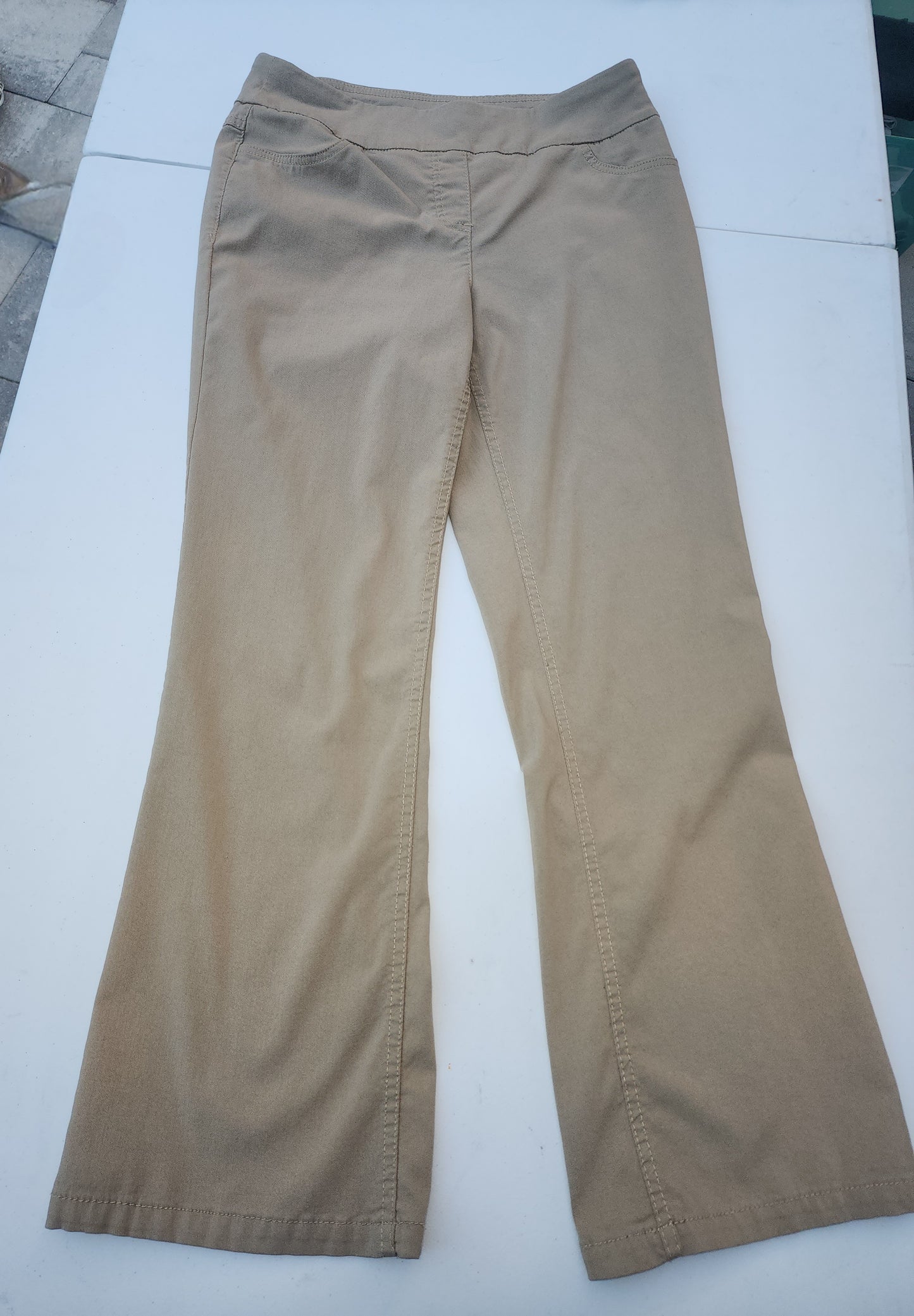 Women's Tan Stretch Pants by Westbound 10 short
