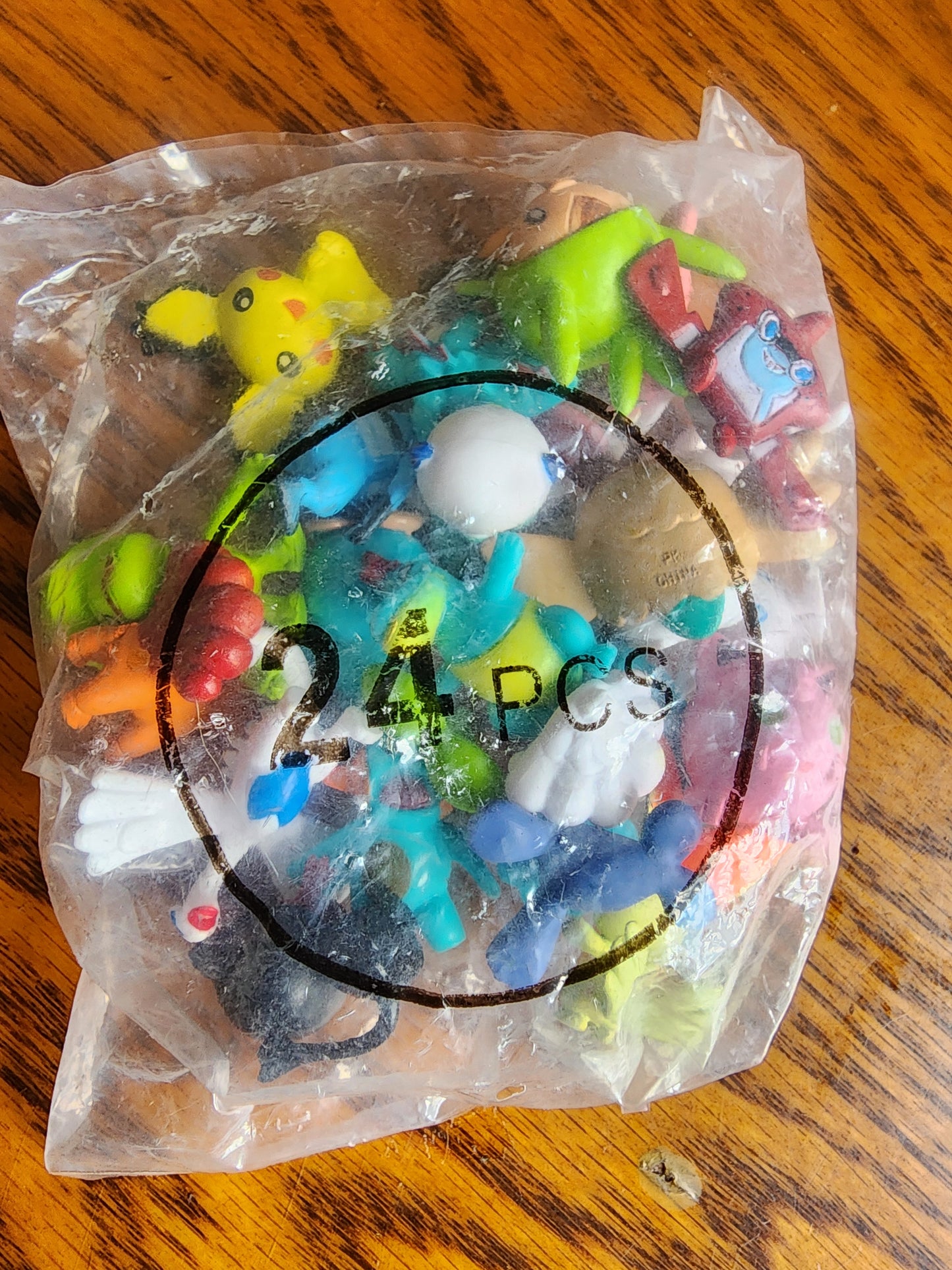 24 Pokemon Mini Action Figures Packs - Mixed Set Anime Kids Party cupcake topper