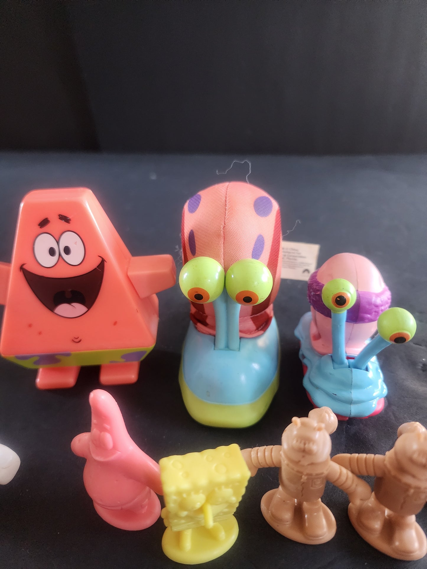 Lot of 10 variety of Sponge Bob Square Pants Toys, Patrick, Gary, Sandy Squidward.