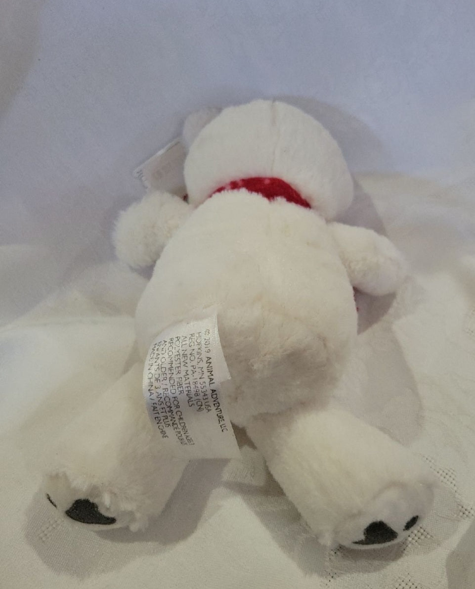Winter Pals White Bear with red Scarf